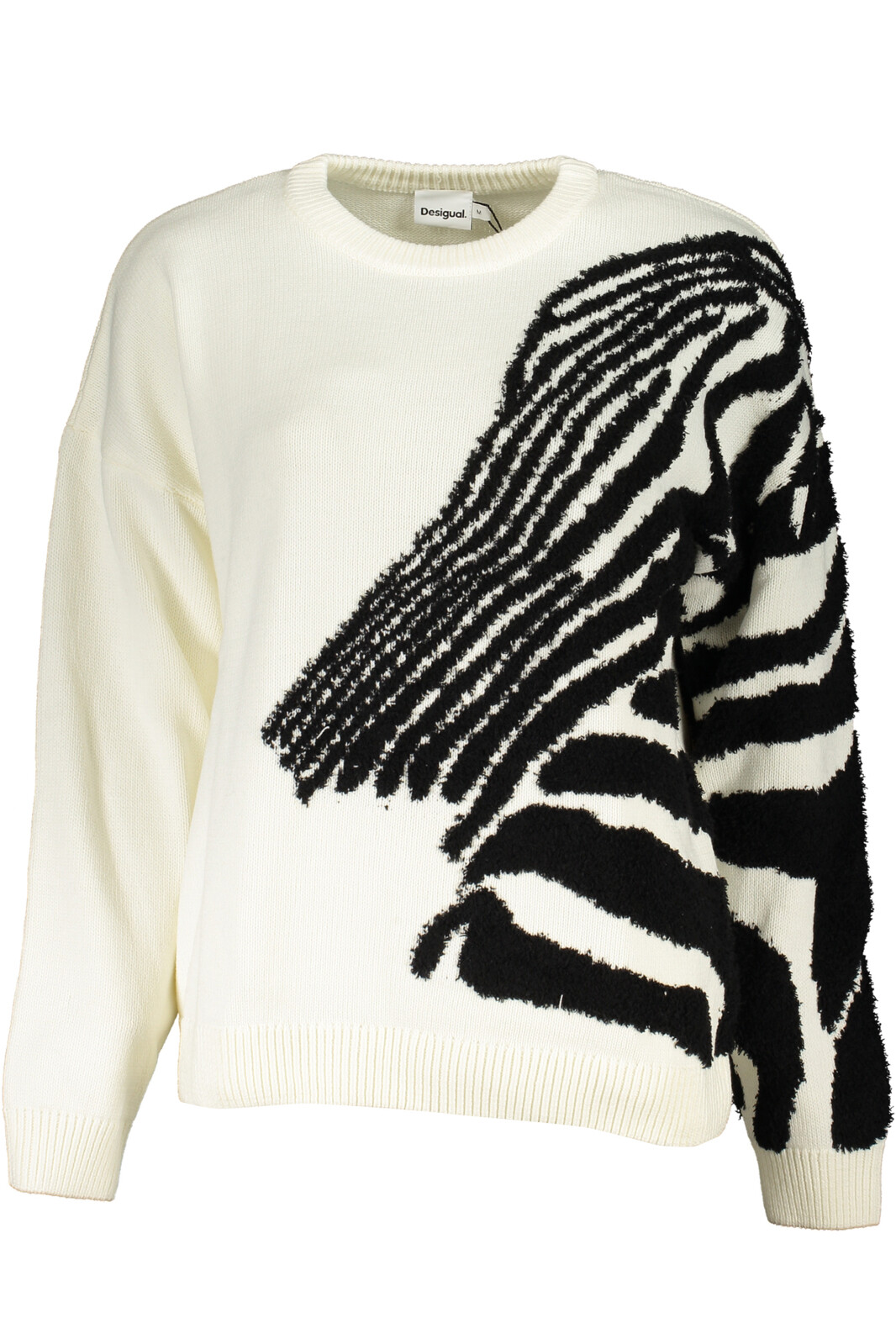 DESIGUAL WHITE WOMEN'S SWEATER