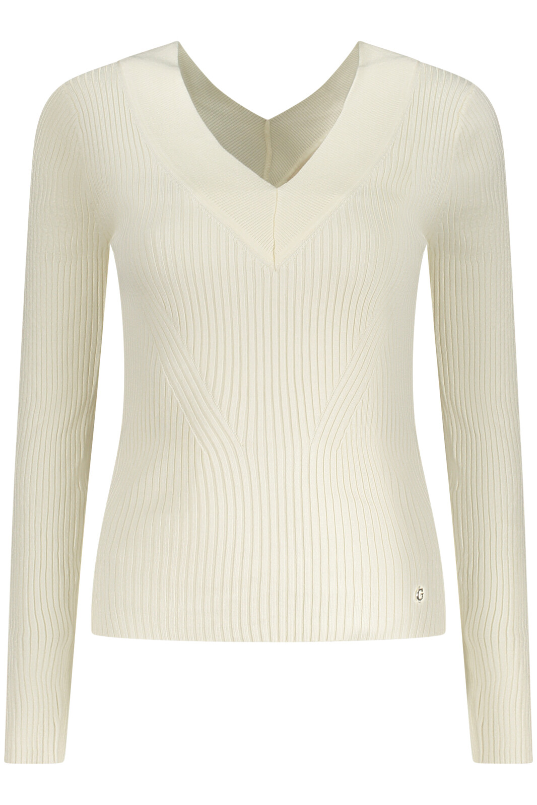 GUESS JEANS WOMEN'S WHITE SWEATER