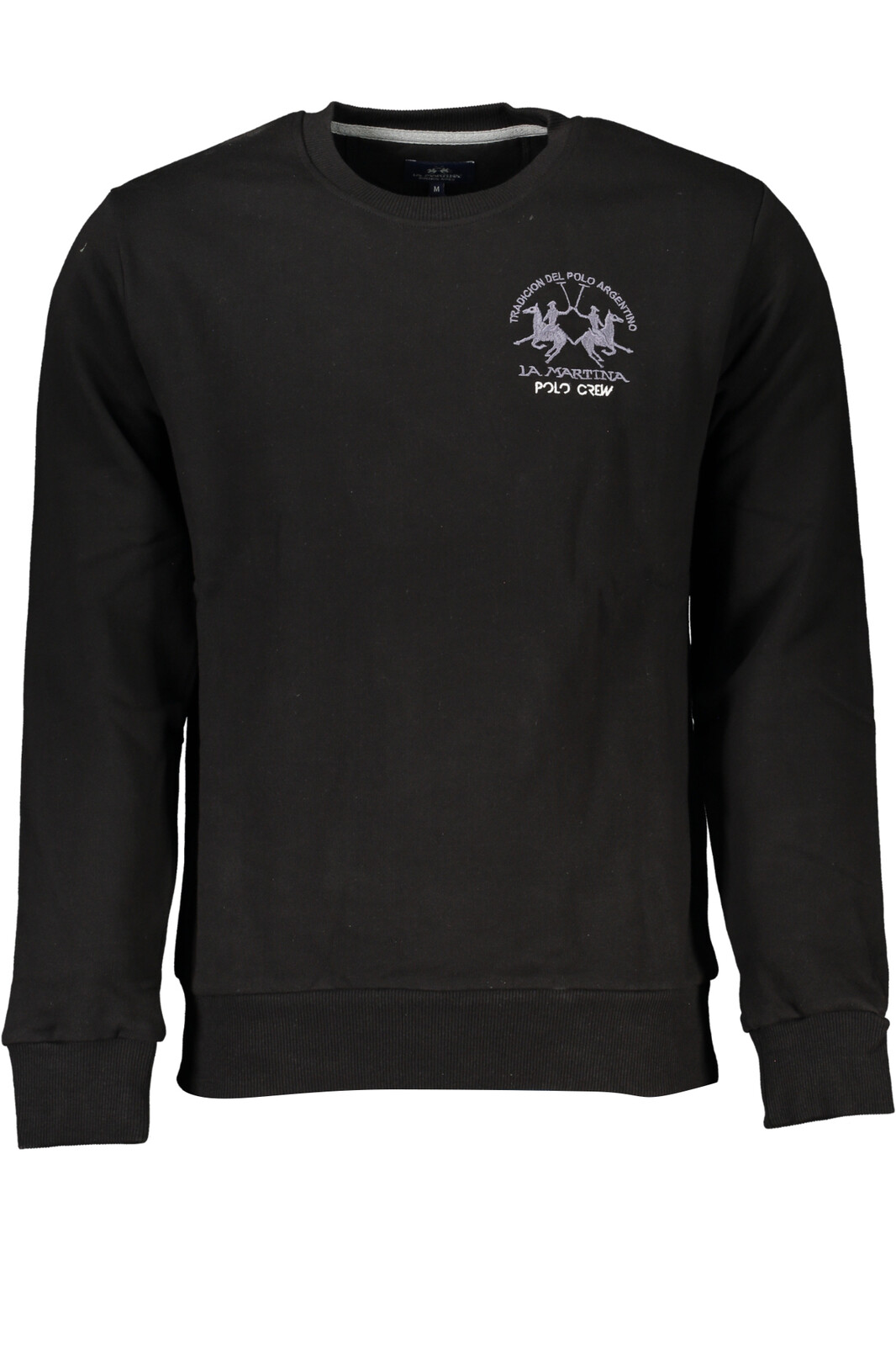 LA MARTINA BLACK MEN'S ZIPLESS SWEATSHIRT
