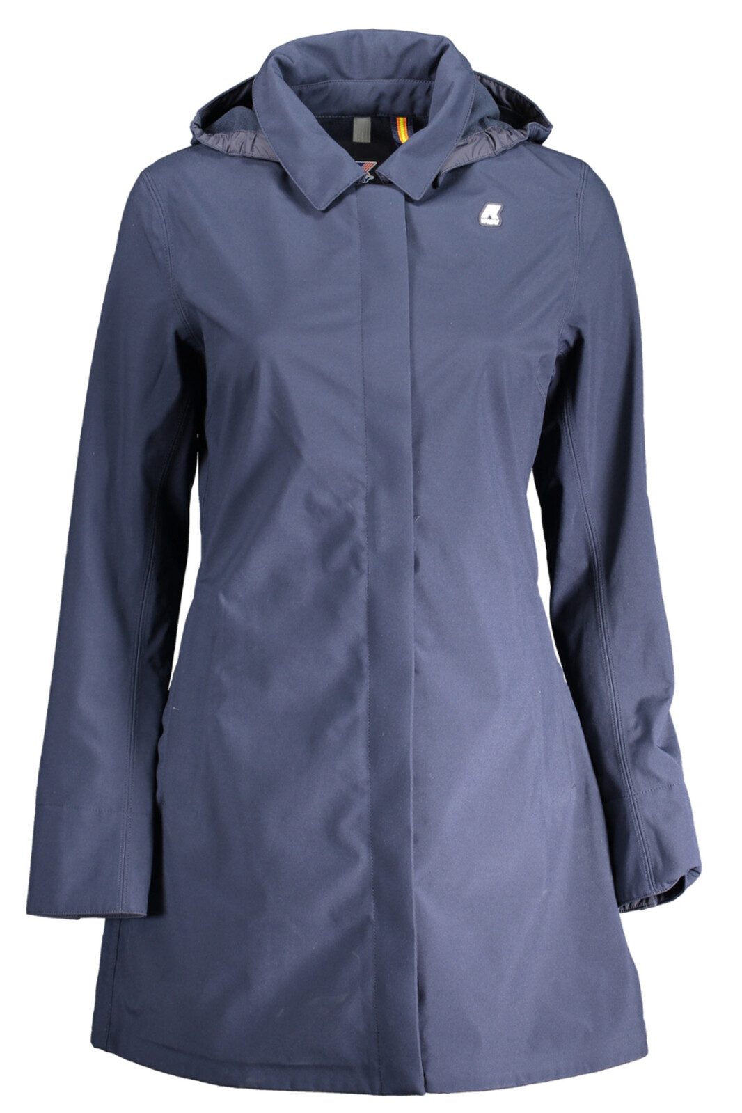 K-WAY BLUE WOMEN'S TRENCH COAT