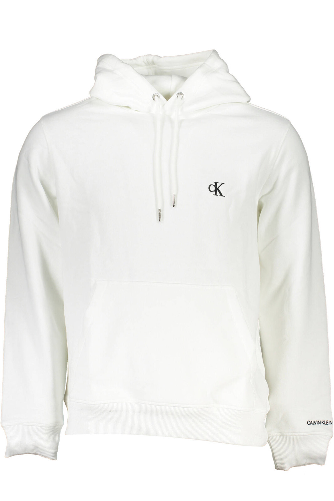 CALVIN KLEIN MEN'S WHITE ZIPLESS SWEATSHIRT