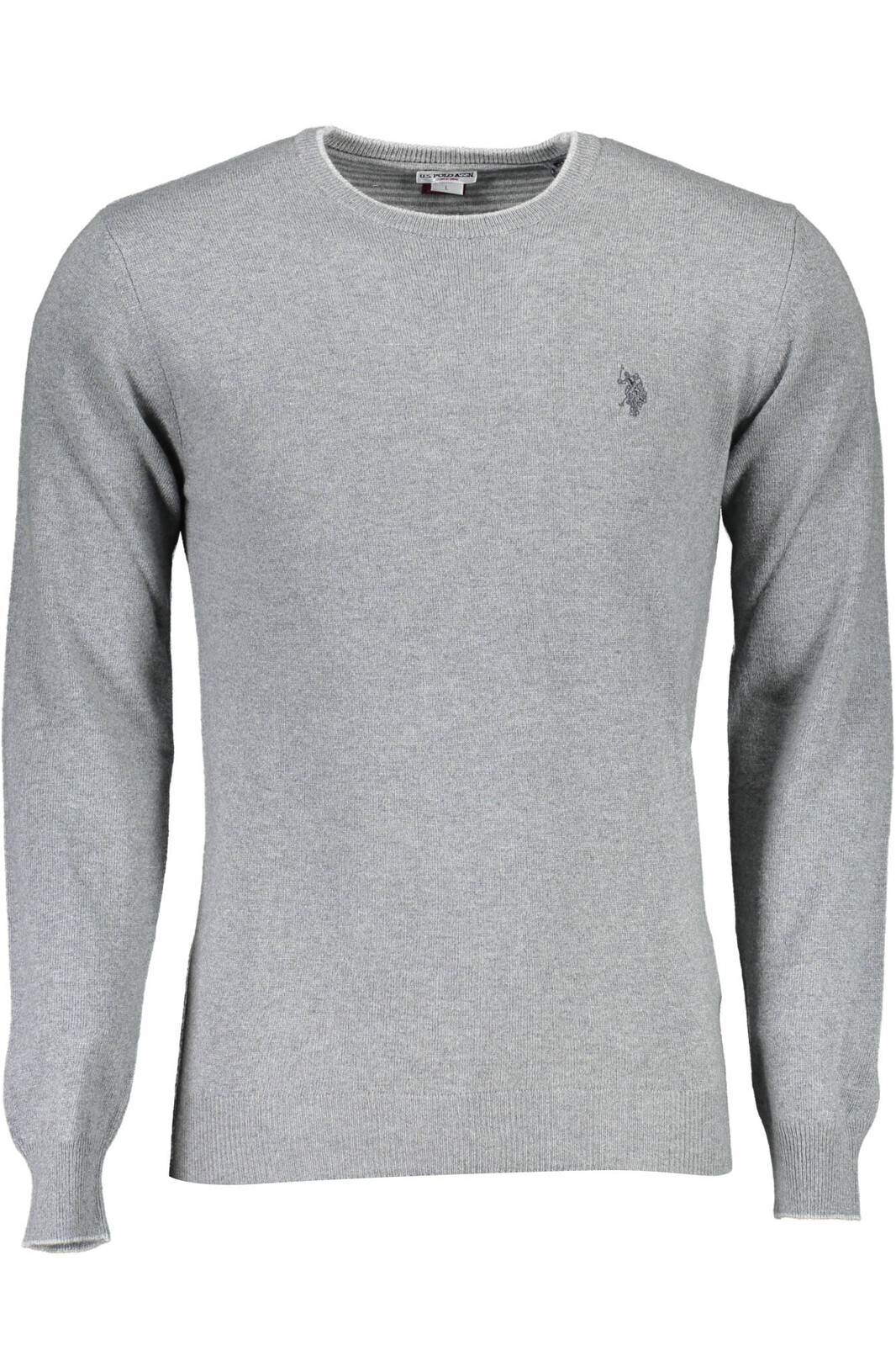 US GRAY MEN'S POLO SWEATER