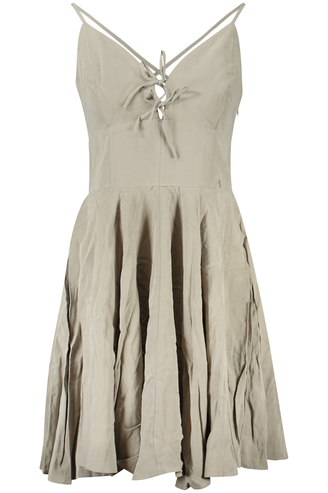 GUESS JEANS SHORT DRESS WOMEN GREEN