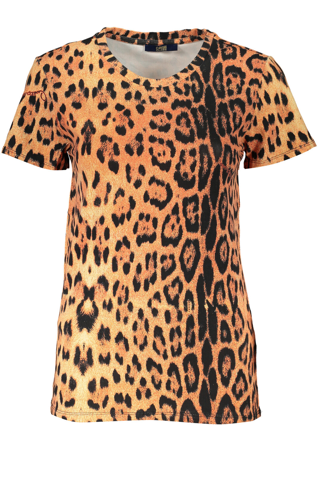 CAVALLI CLASS WOMEN'S SHORT SLEEVE T-SHIRT ORANGE