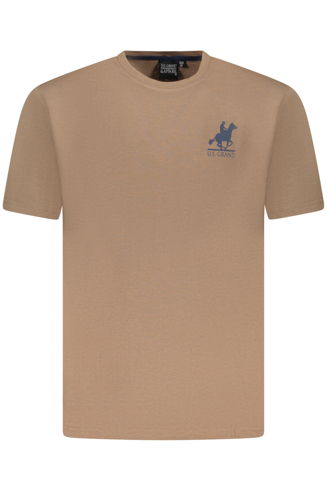 US GRAND POLO MEN'S SHORT SLEEVE T-SHIRT BROWN