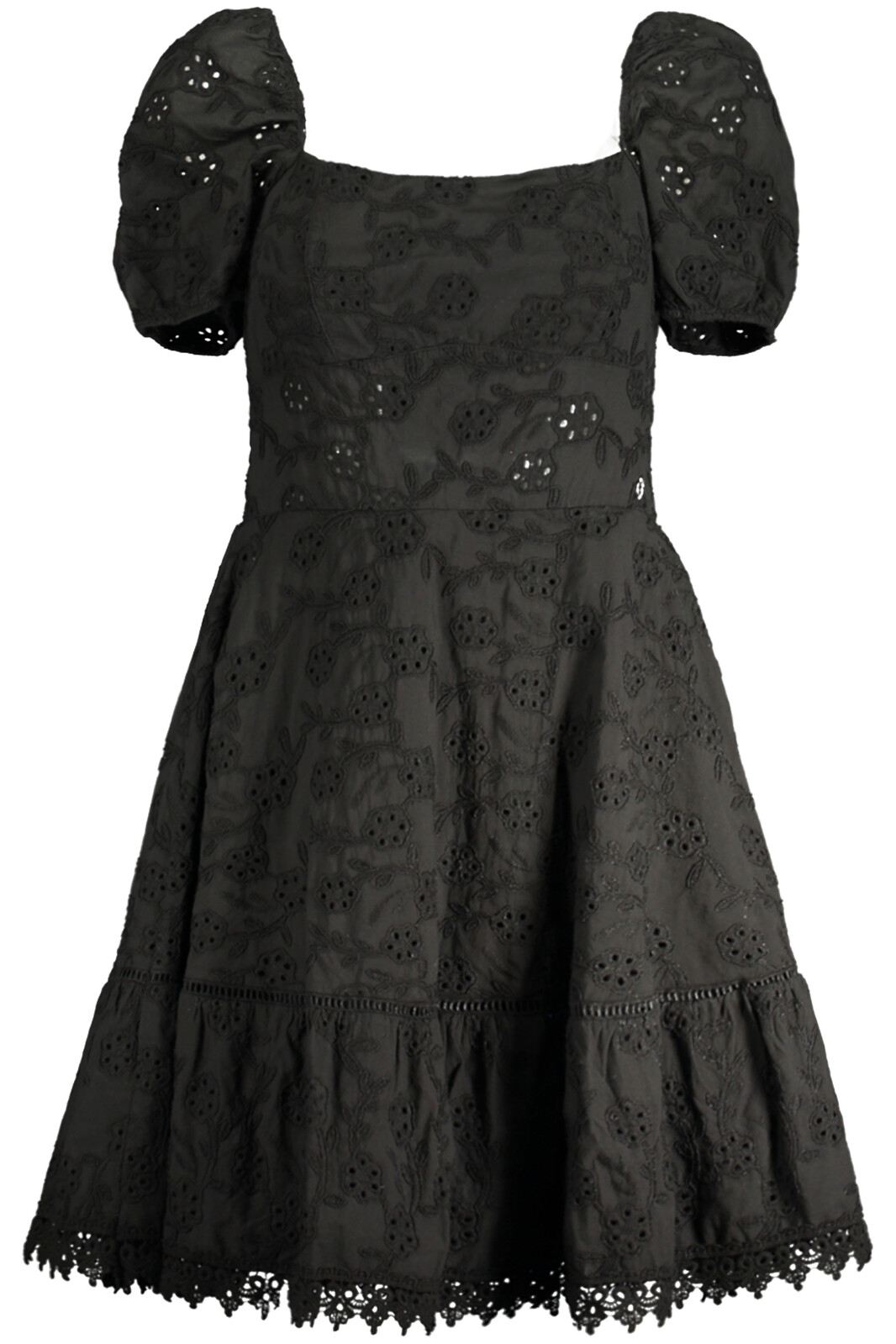 GUESS JEANS SHORT DRESS WOMEN BLACK