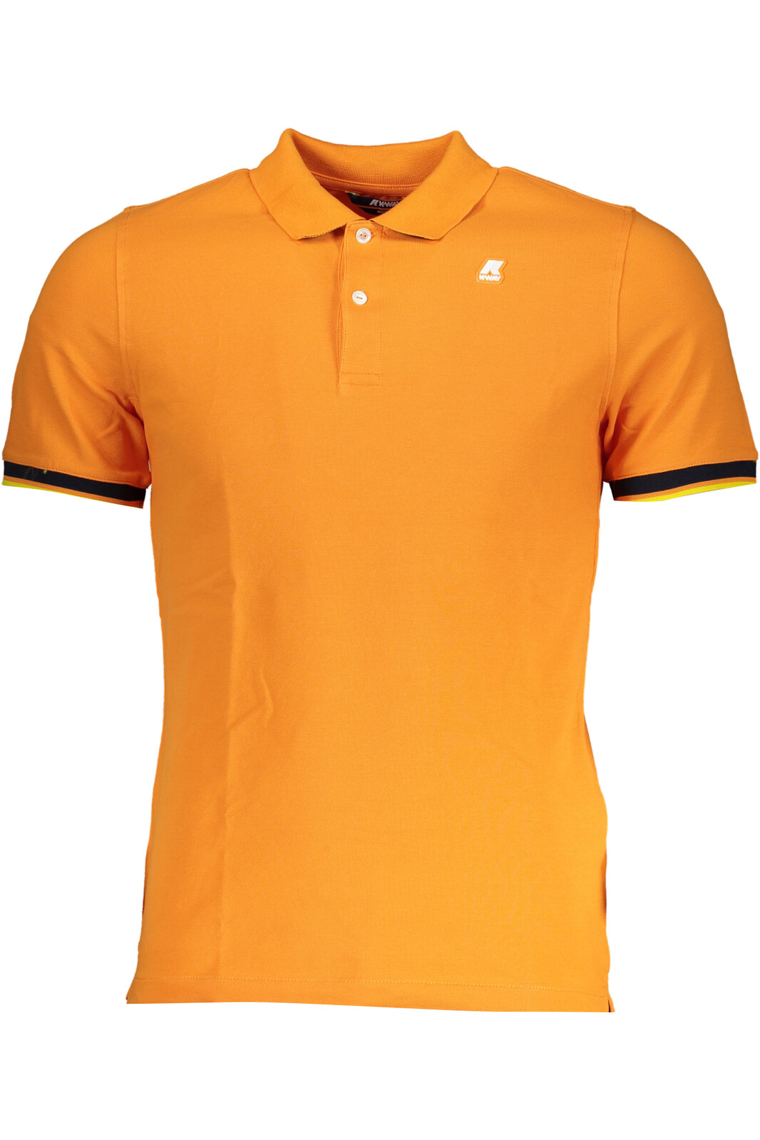 K-WAY MEN'S ORANGE SHORT-SLEEVED POLO SHIRT