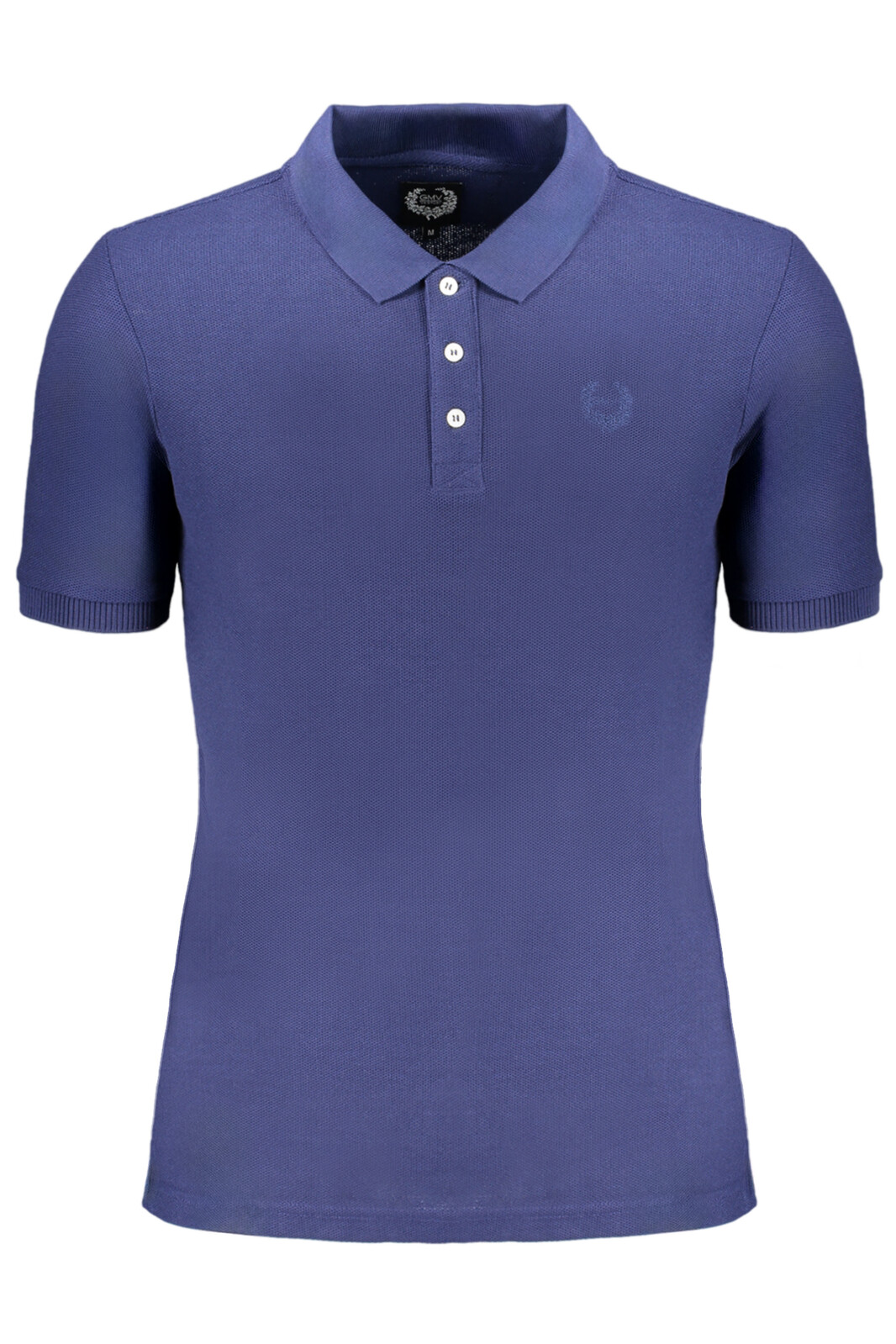 GIAN MARCO VENTURI MEN'S SHORT SLEEVED POLO SHIRT BLUE
