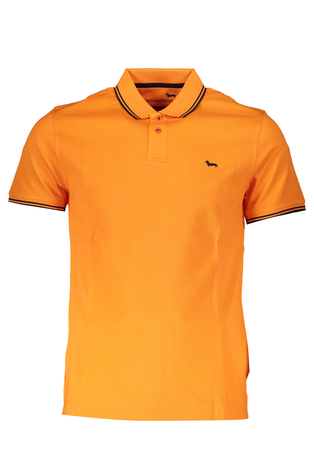 HARMONT & BLAINE MEN'S ORANGE SHORT SLEEVED POLO SHIRT