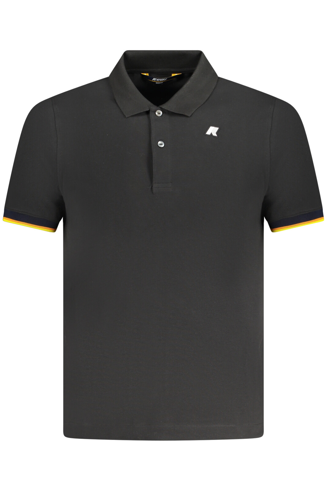 K-WAY POLO SHORT SLEEVE MEN BLACK