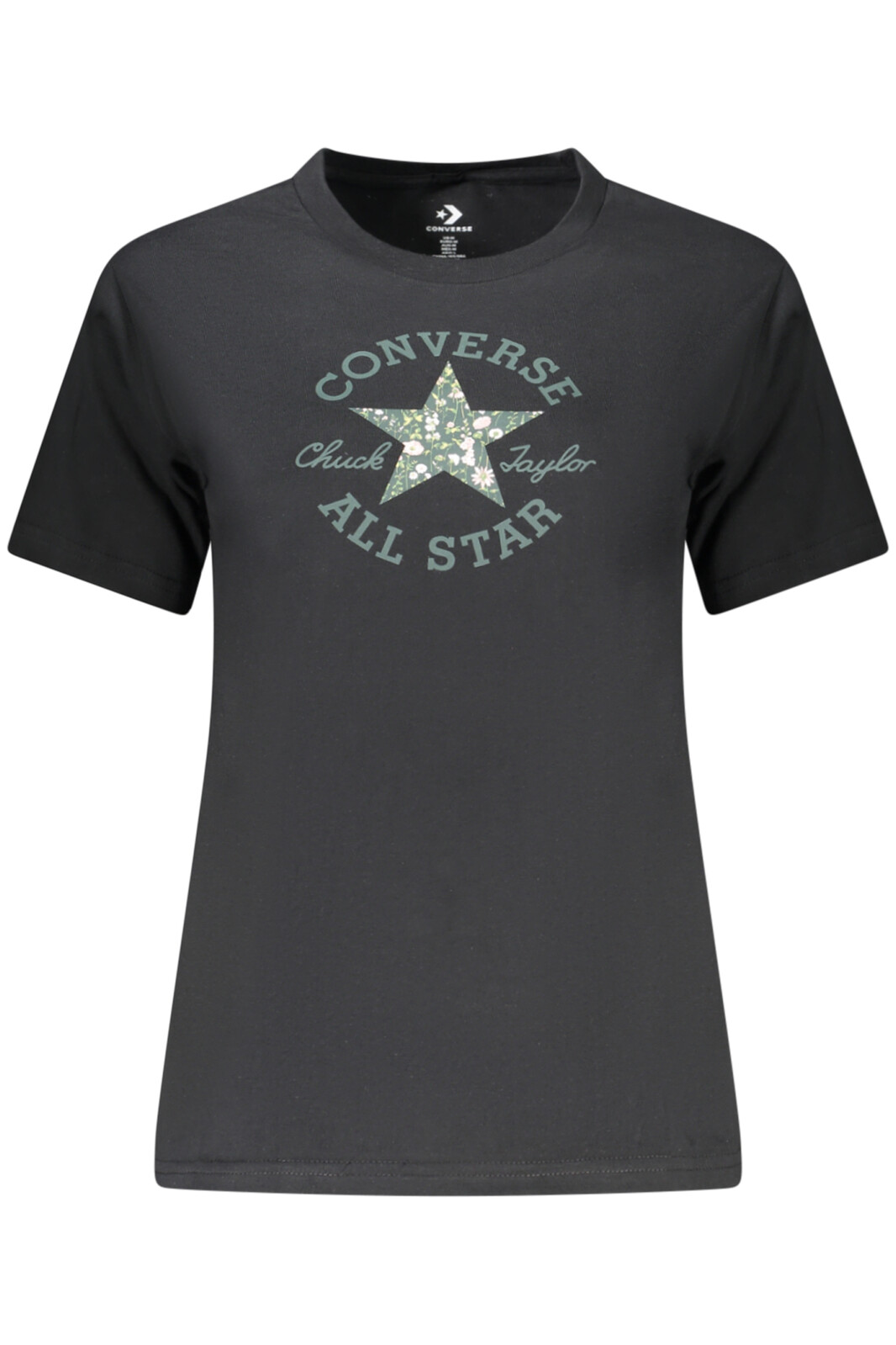 CONVERSE SHORT SLEEVE T-SHIRT WOMEN BLACK