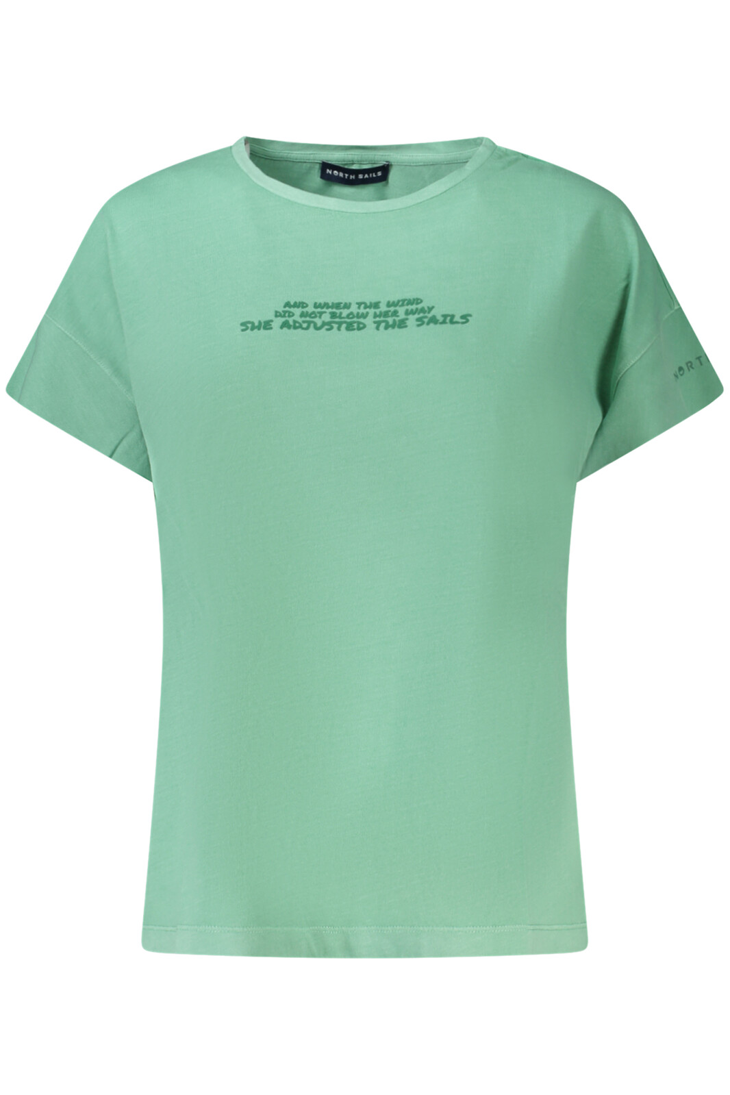 NORTH SAILS GREEN WOMEN'S SHORT SLEEVE T-SHIRT
