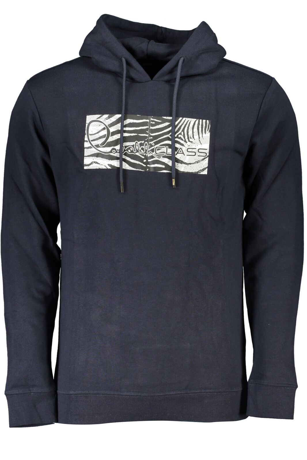CAVALLI CLASS MEN'S BLUE ZIPLESS SWEATSHIRT
