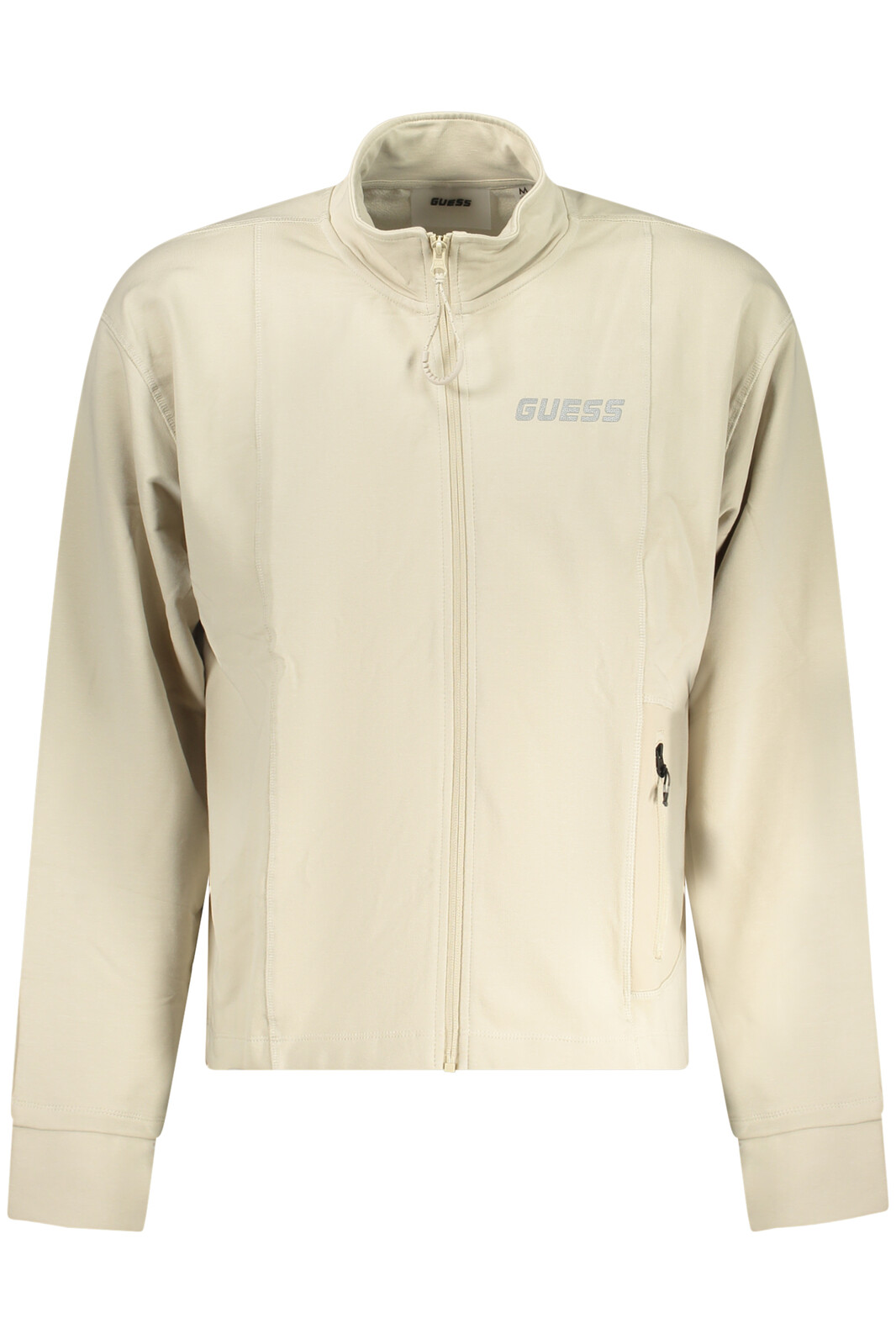GUESS JEANS MEN'S ZIP-UP SWEATSHIRT BEIGE