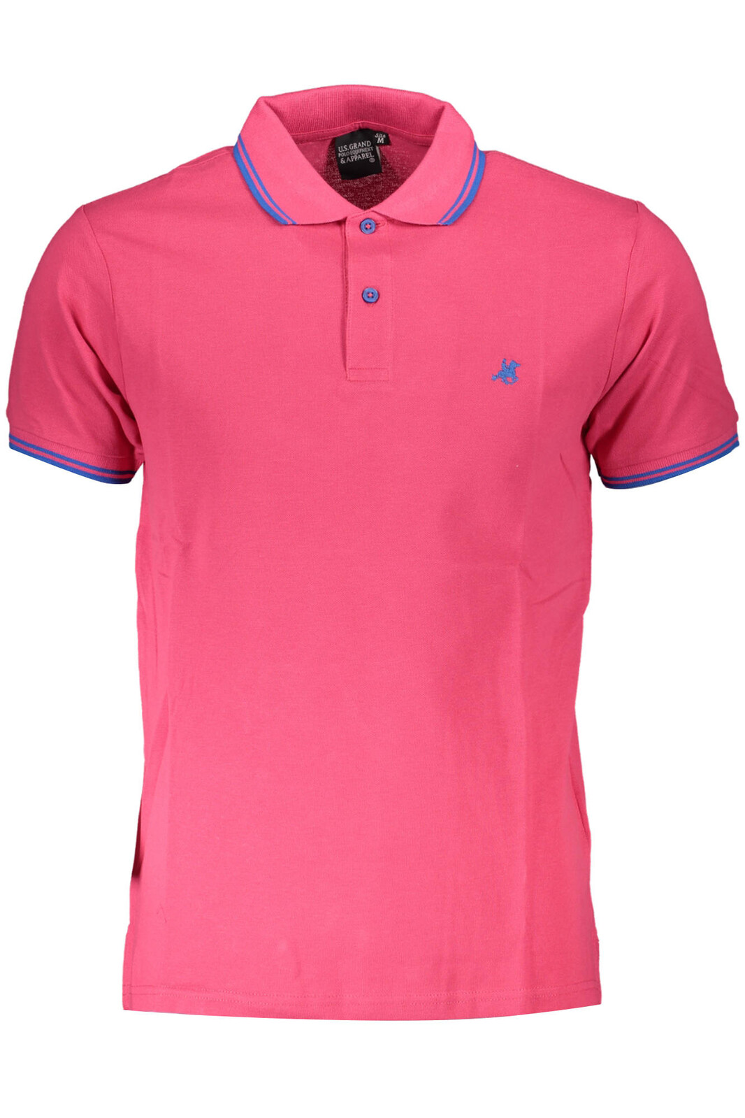 US GRAND POLO PINK MEN'S SHORT SLEEVED POLO SHIRT