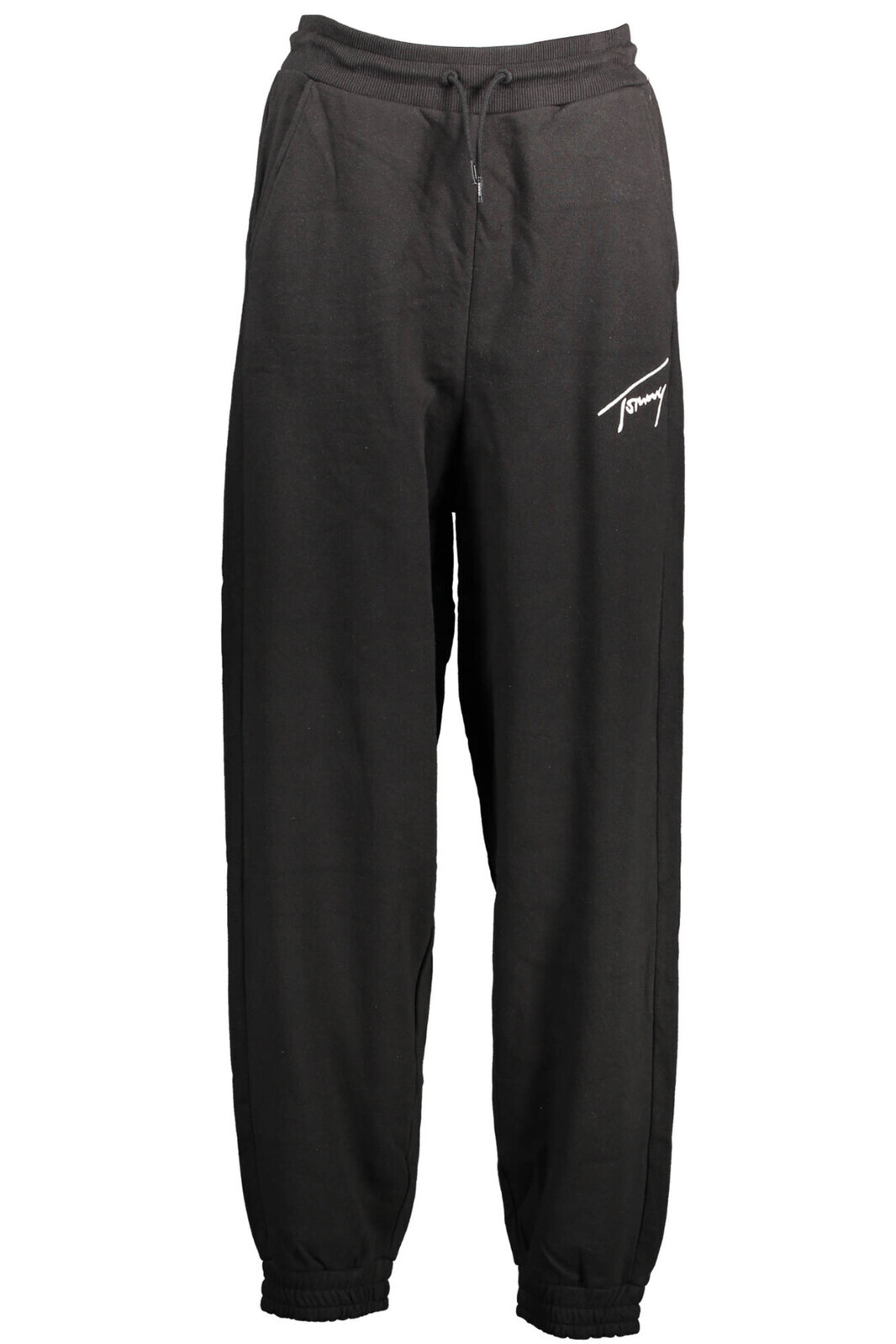 TOMMY HILFIGER BLACK WOMAN TROUSERS