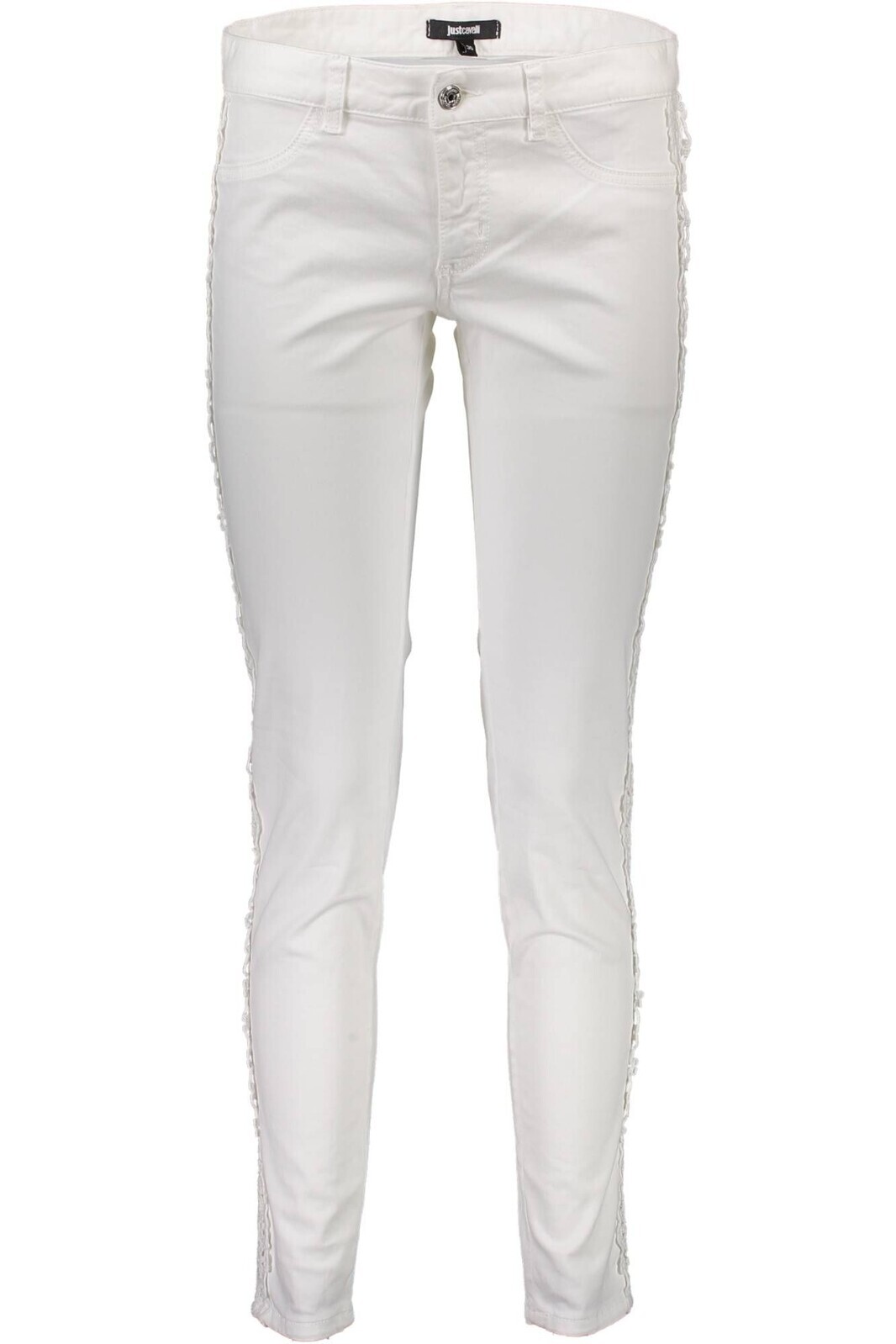 JUST CAVALLI WOMEN'S WHITE TROUSERS