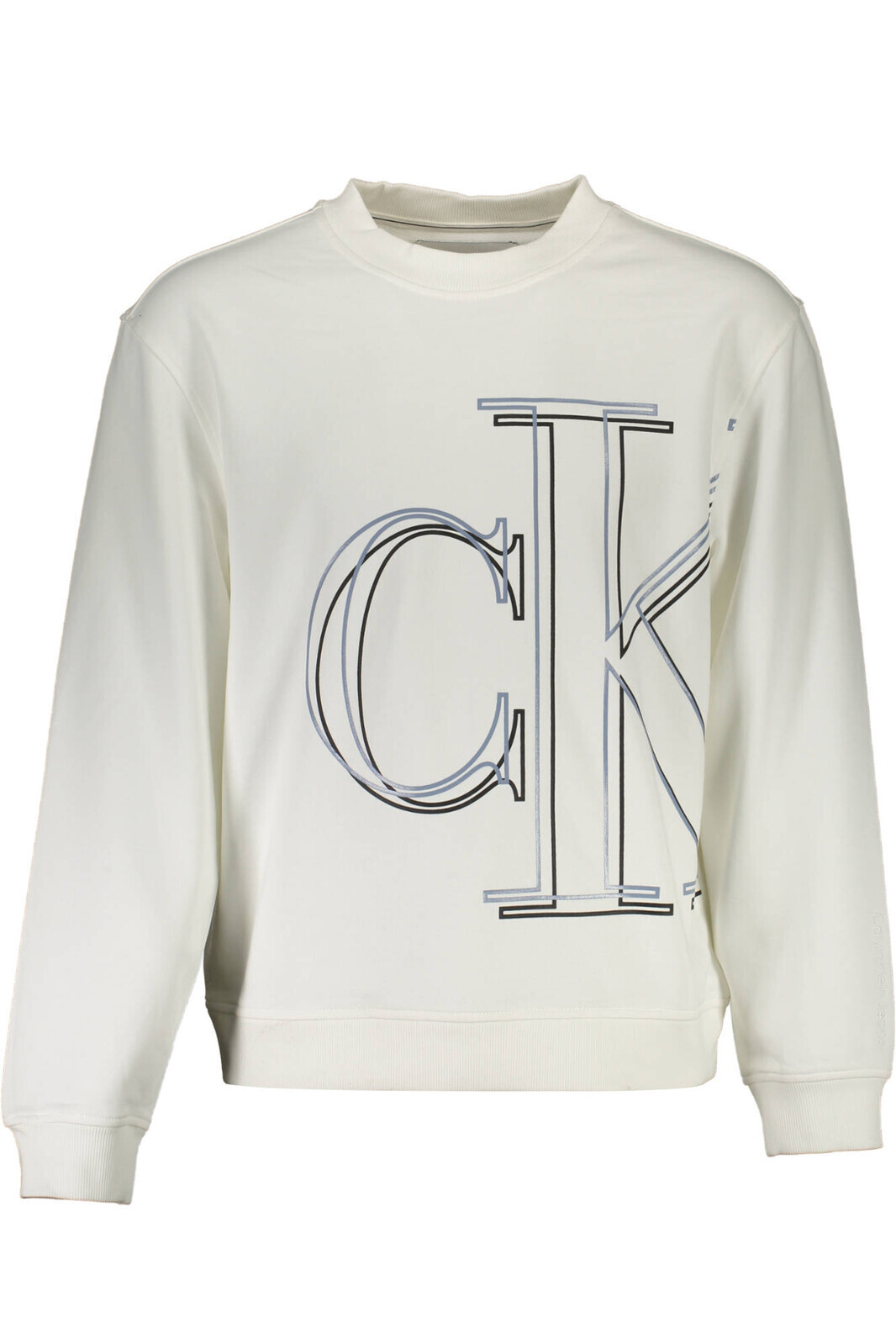 CALVIN KLEIN SWEATSHIRT WITHOUT ZIP MAN WHITE