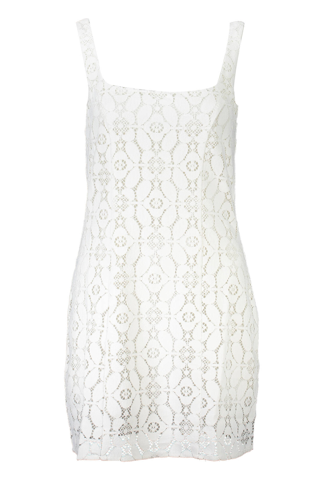 DESIGUAL WOMEN'S SHORT DRESS WHITE
