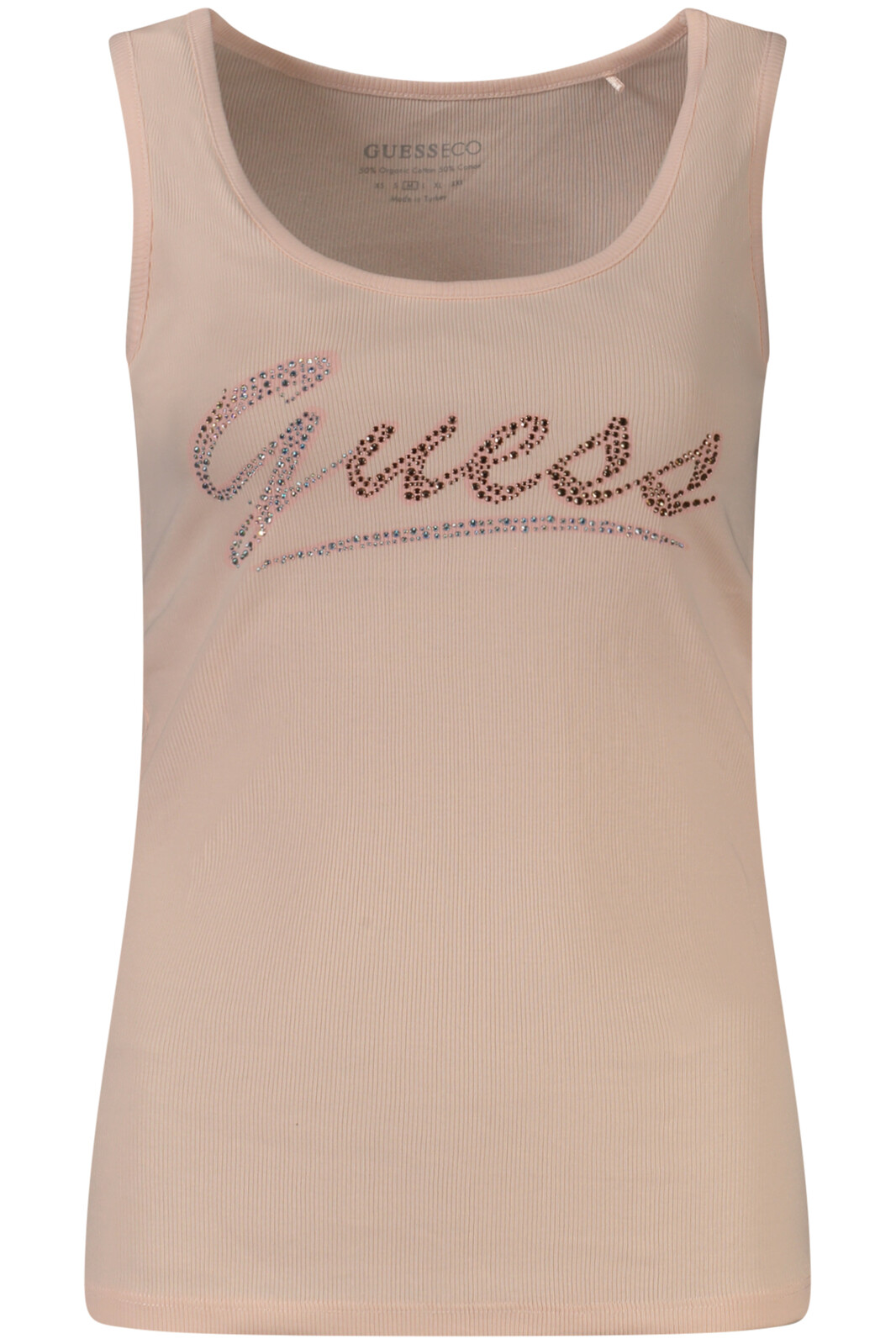 GUESS JEANS WOMEN'S PINK TANK TOP