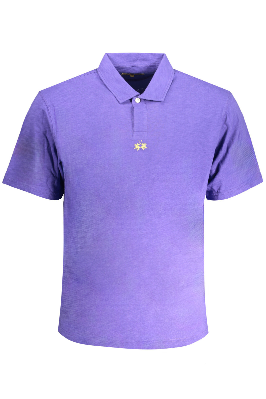 LA MARTINA PURPLE MEN'S SHORT SLEEVED POLO SHIRT