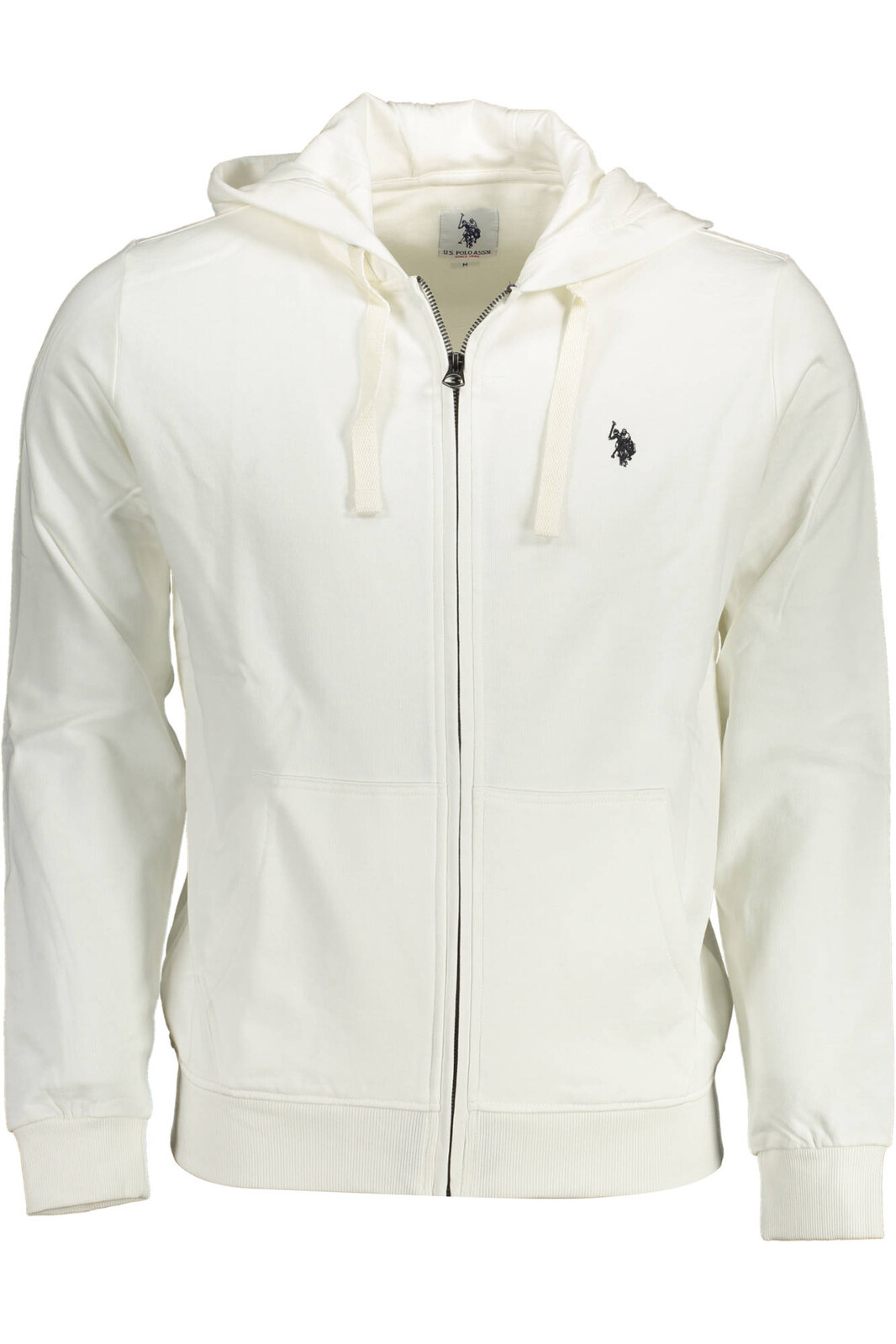 US POLO SWEATSHIRT WITH ZIP WHITE MAN