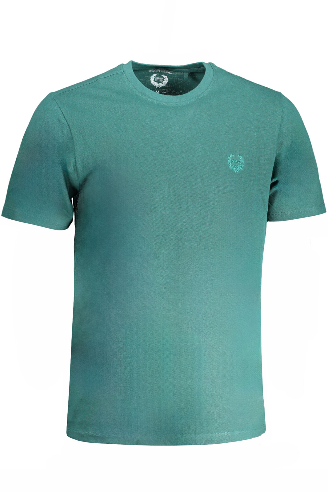 GIAN MARCO VENTURI GREEN MEN'S SHORT SLEEVED T-SHIRT