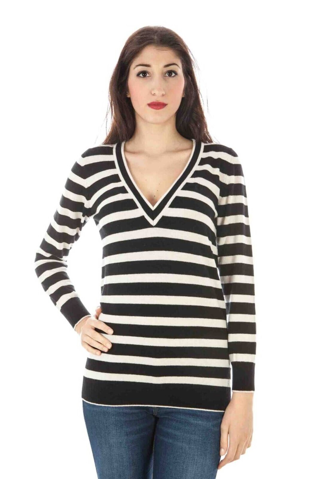 FRED PERRY WOMEN'S BLACK SWEATER