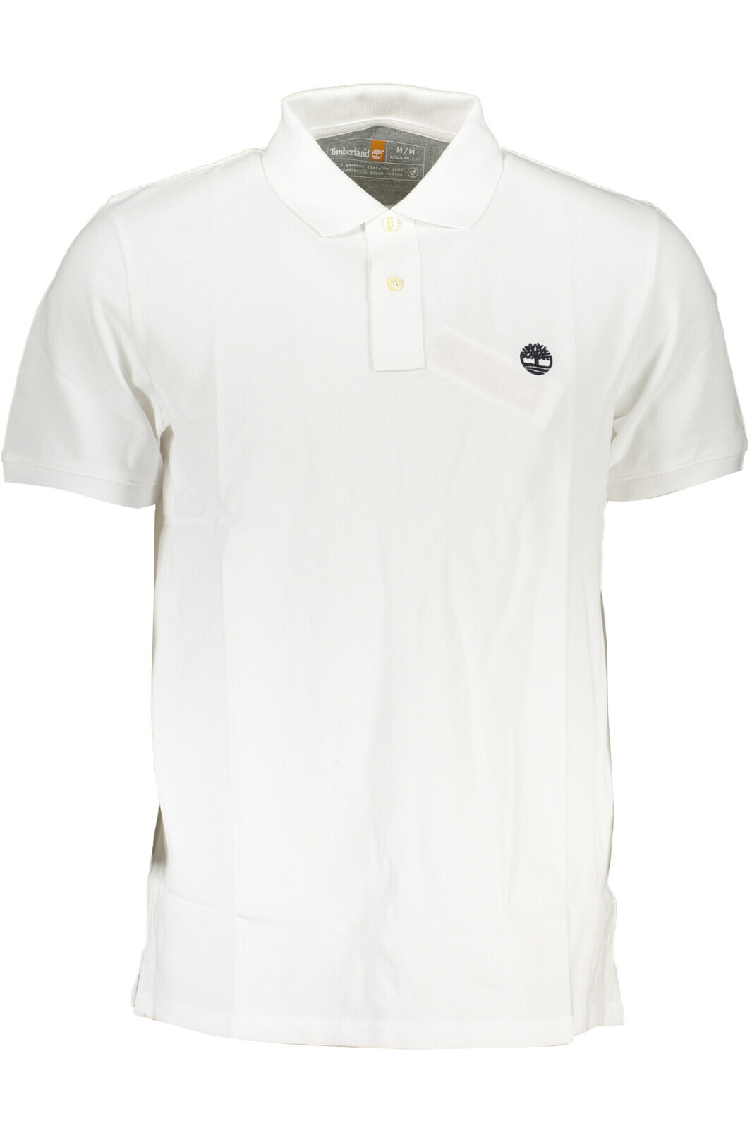 TIMBERLAND MEN'S WHITE SHORT SLEEVED POLO SHIRT