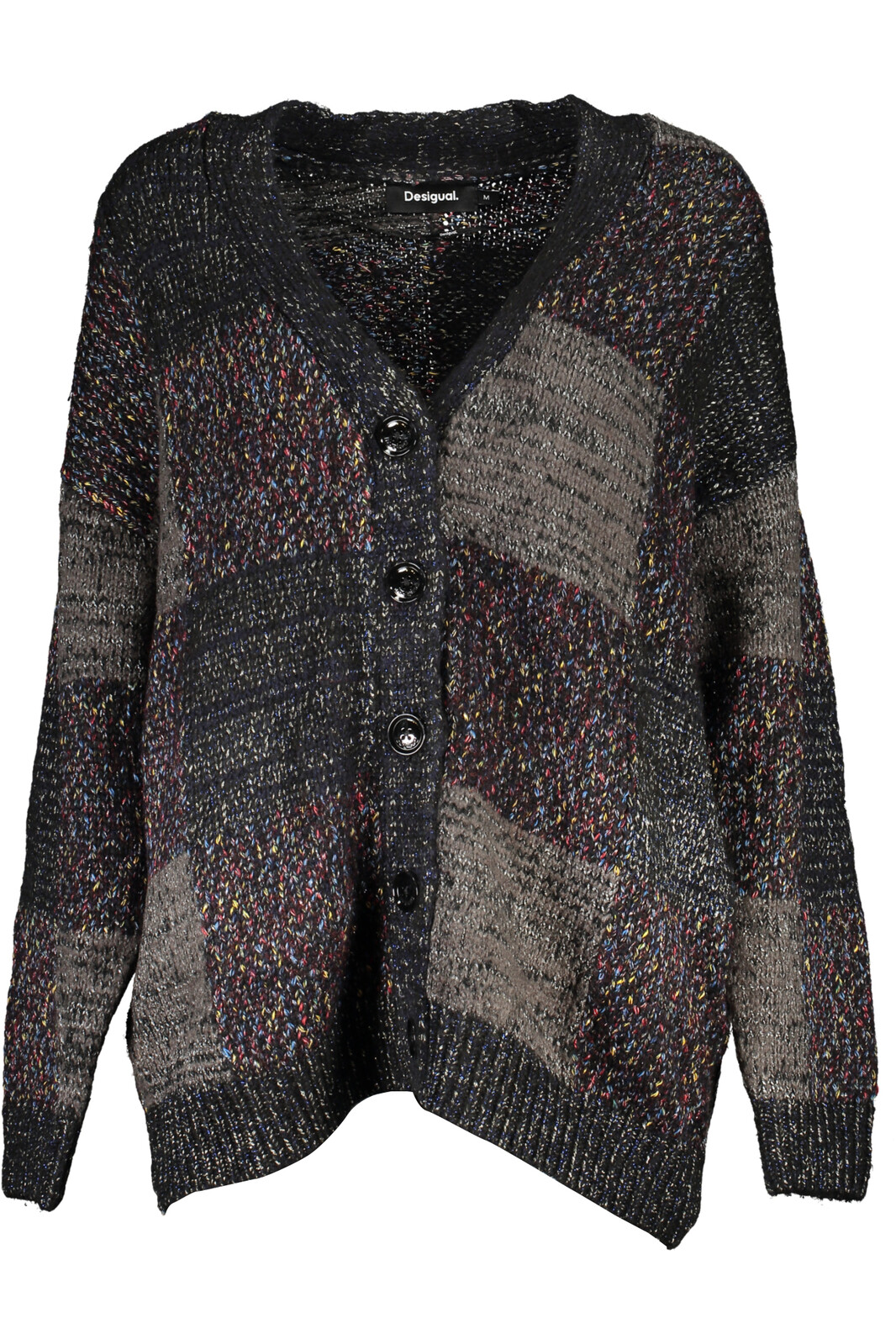 DESIGUAL BLACK WOMEN'S CARDIGAN