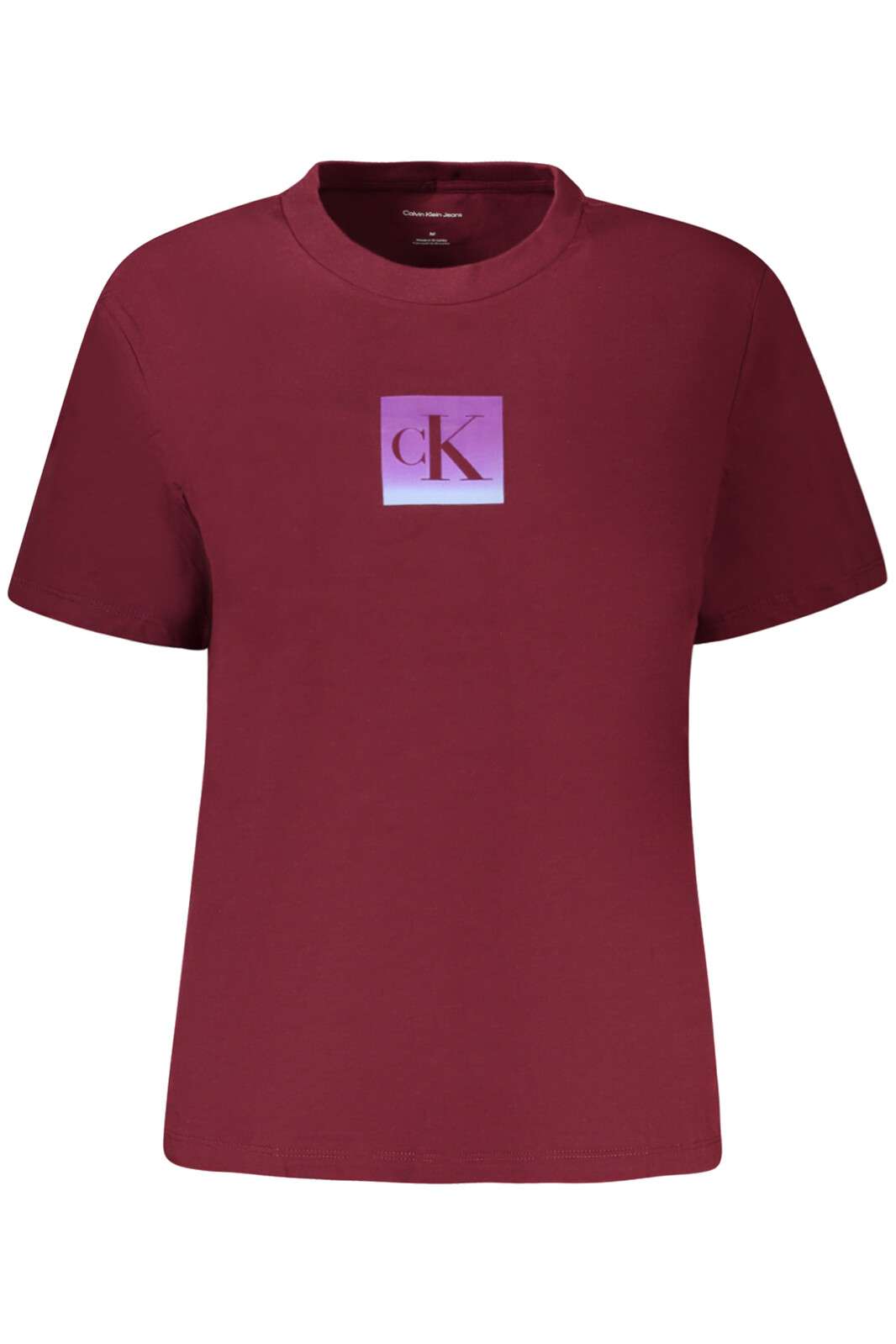 CALVIN KLEIN WOMEN'S SHORT SLEEVE T-SHIRT RED