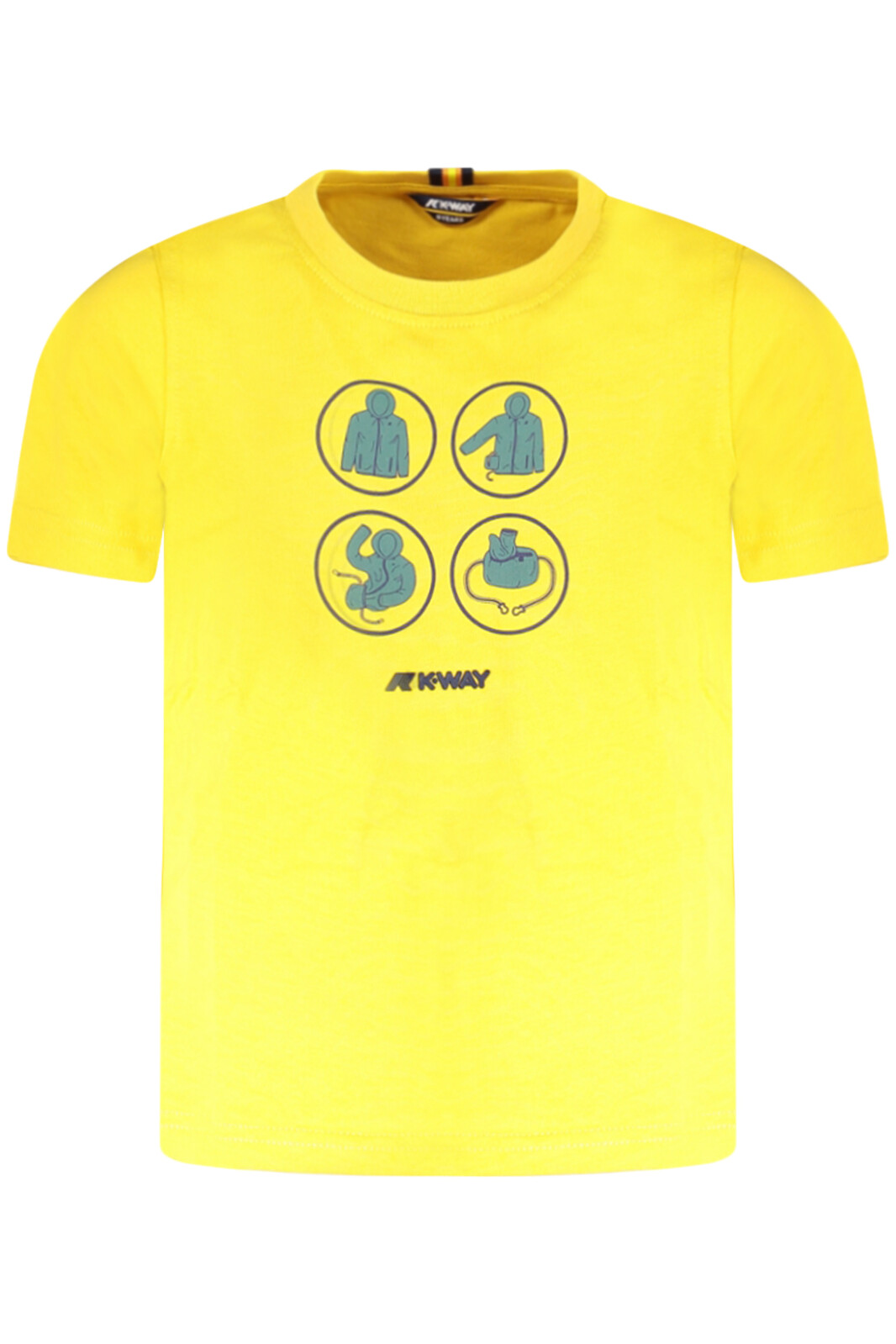 K-WAY SHORT SLEEVE T-SHIRT CHILDREN YELLOW