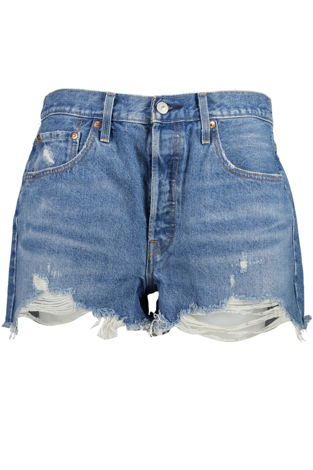 LEVI'S JEANS SHORT WOMAN BLUE