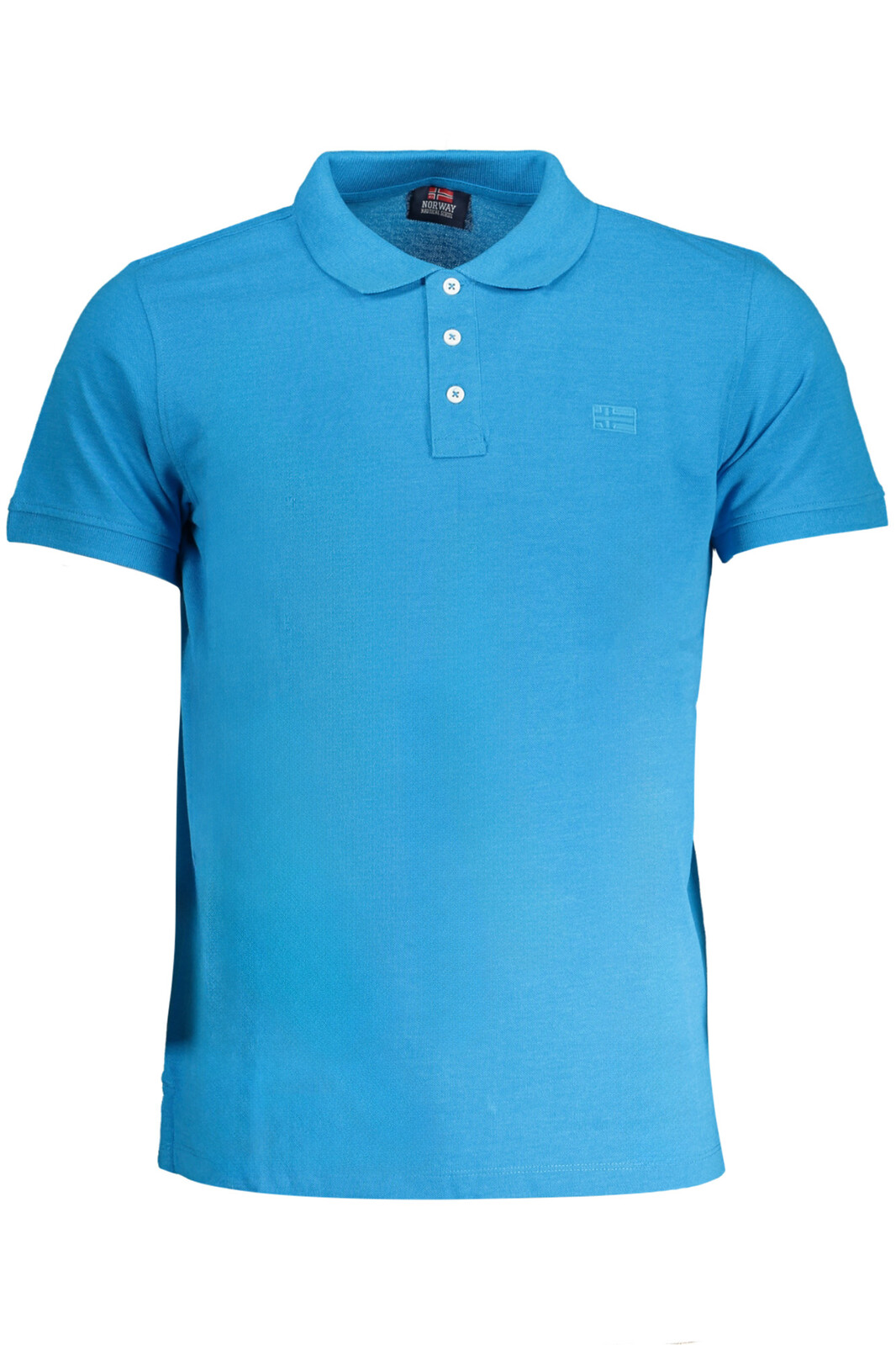 NORWAY 1963 MEN'S BLUE SHORT SLEEVED POLO SHIRT