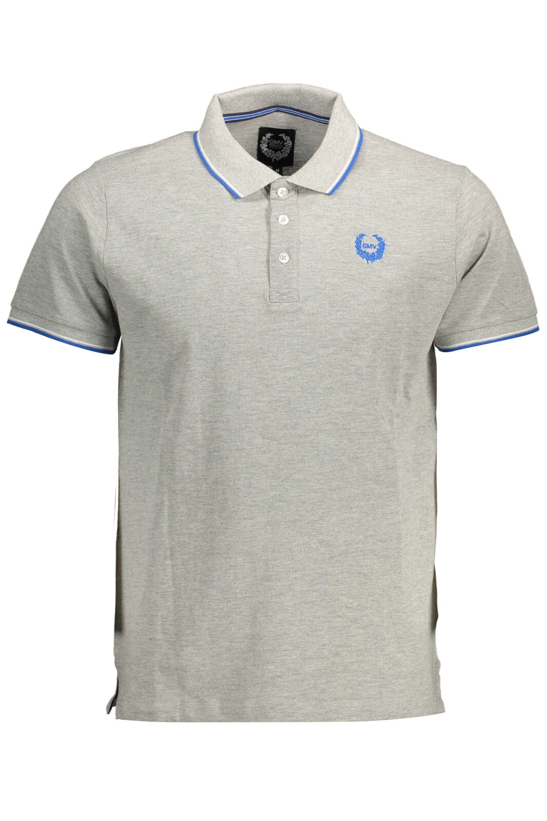 GIAN MARCO VENTURI SHORT SLEEVE POLO SHIRT MAN GRAY