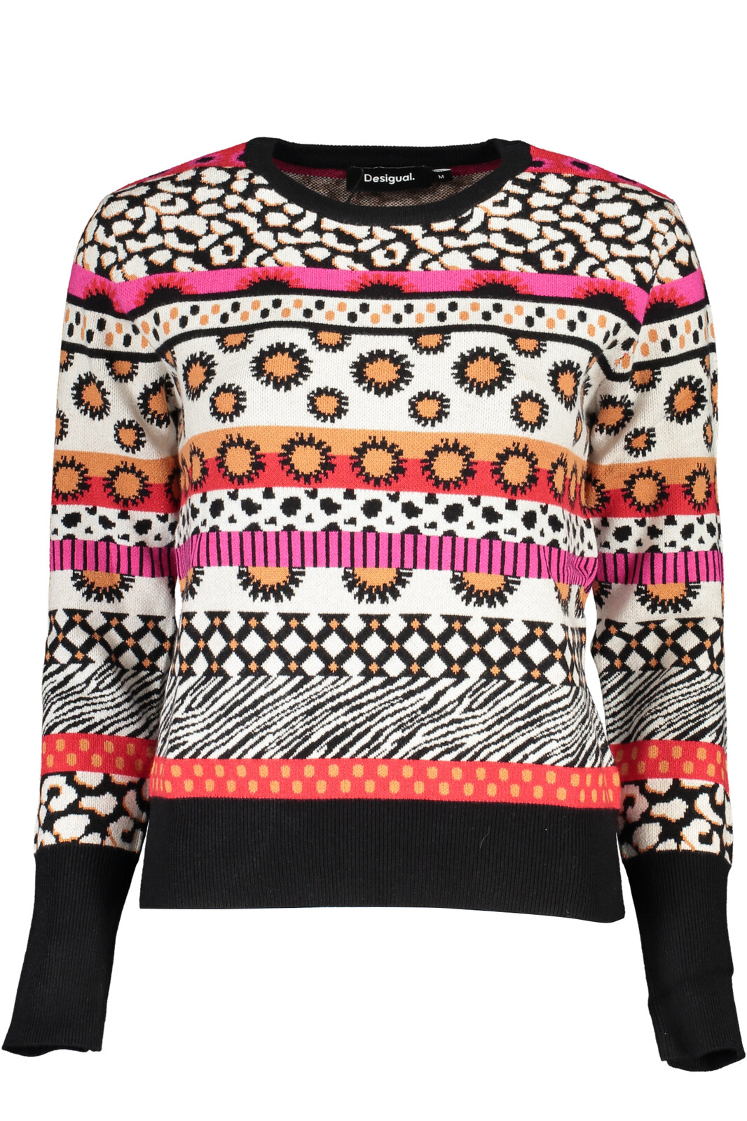 DESIGUAL PINK WOMEN'S SWEATER