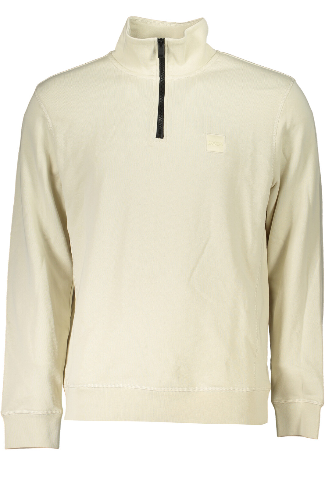 HUGO BOSS MEN'S BEIGE ZIP SWEATSHIRT