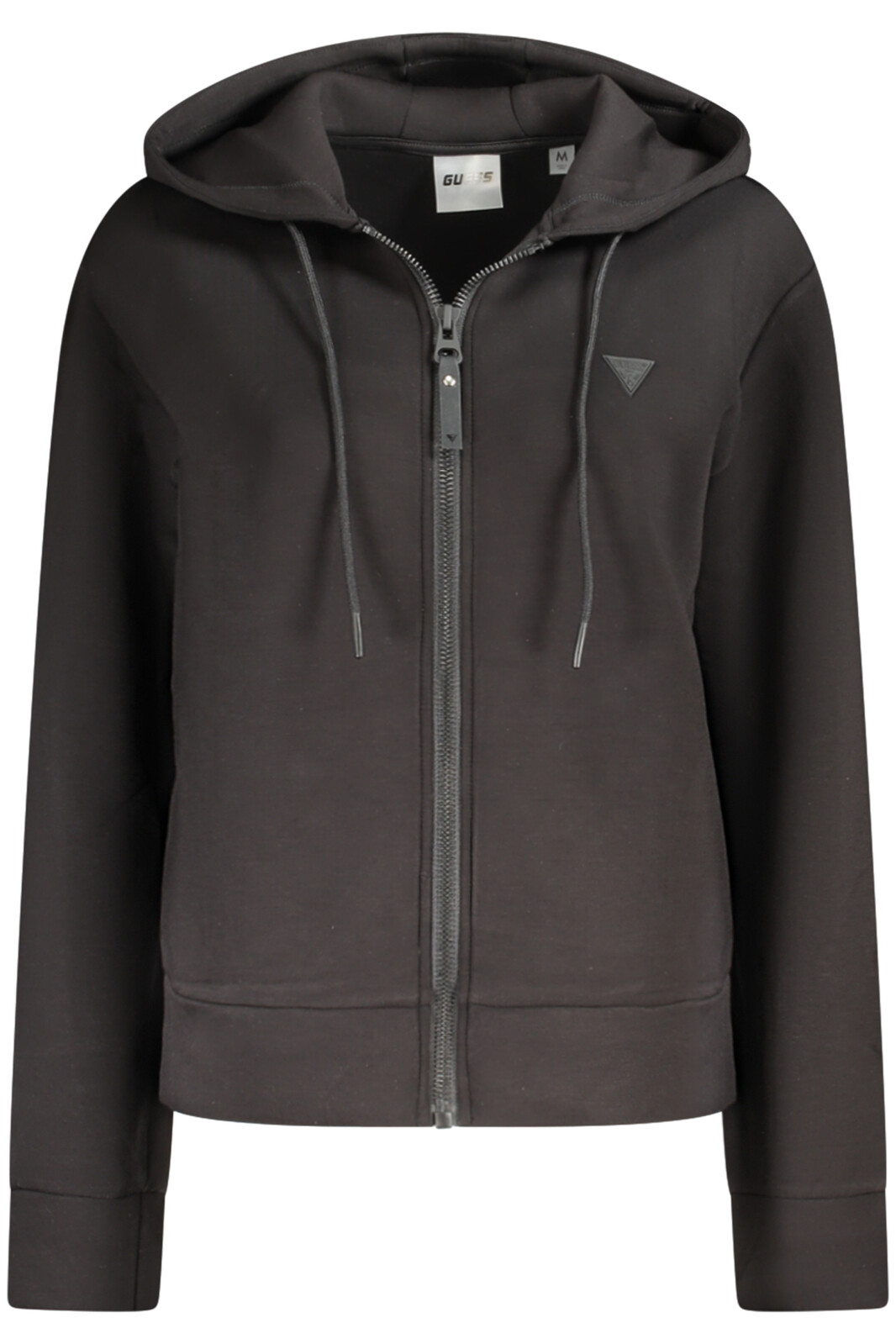 GUESS JEANS WOMEN'S ZIP-UP SWEATSHIRT BLACK