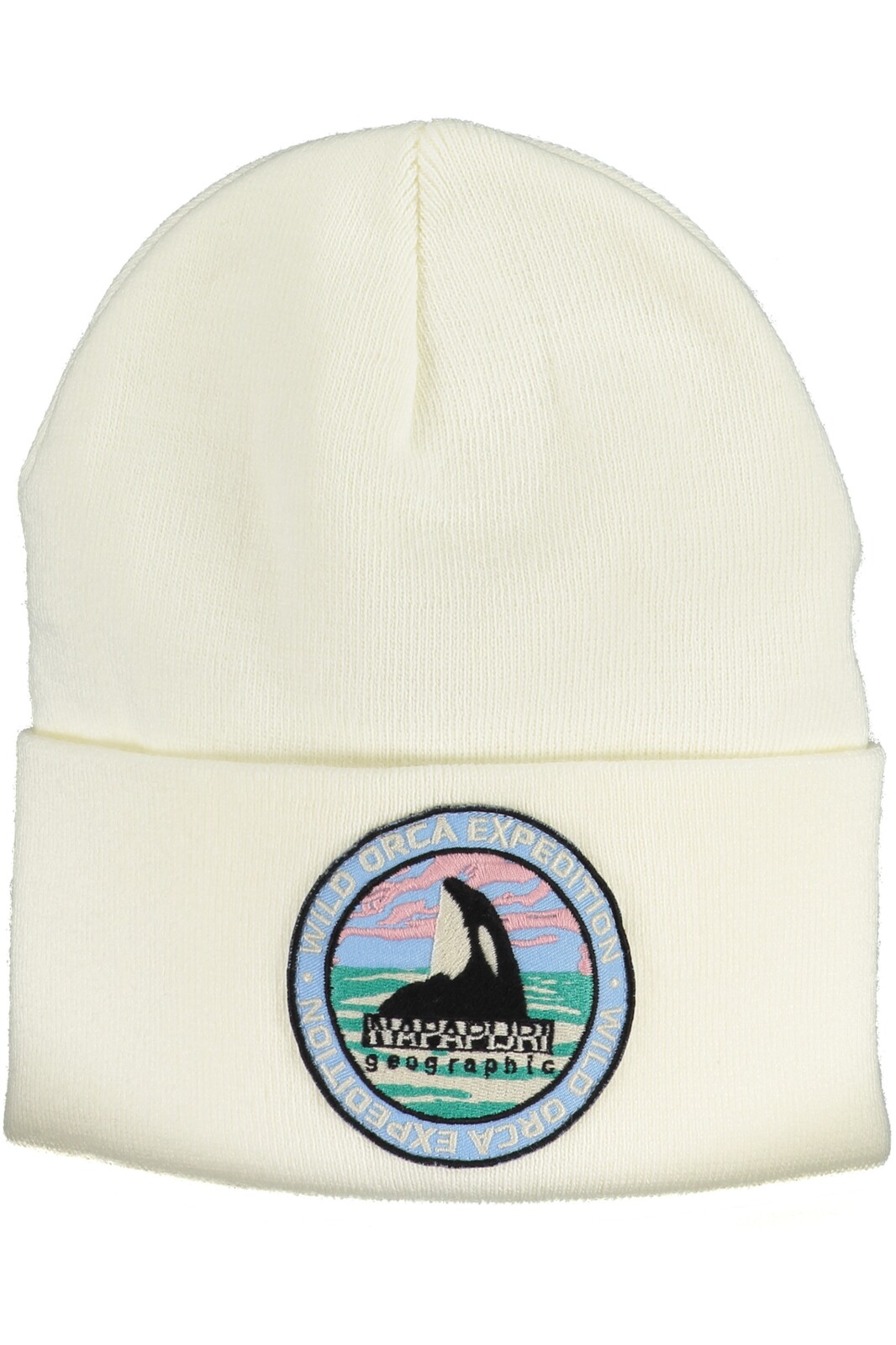 NAPAPIJRI WHITE MEN'S BEANIE