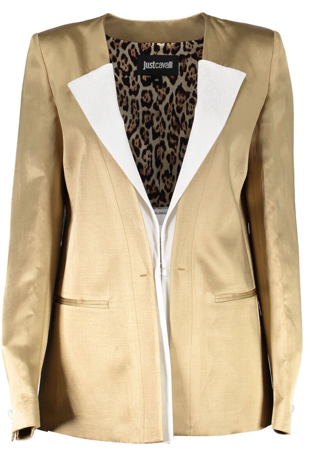 JUST CAVALLI CLASSIC JACKET WOMAN GOLD