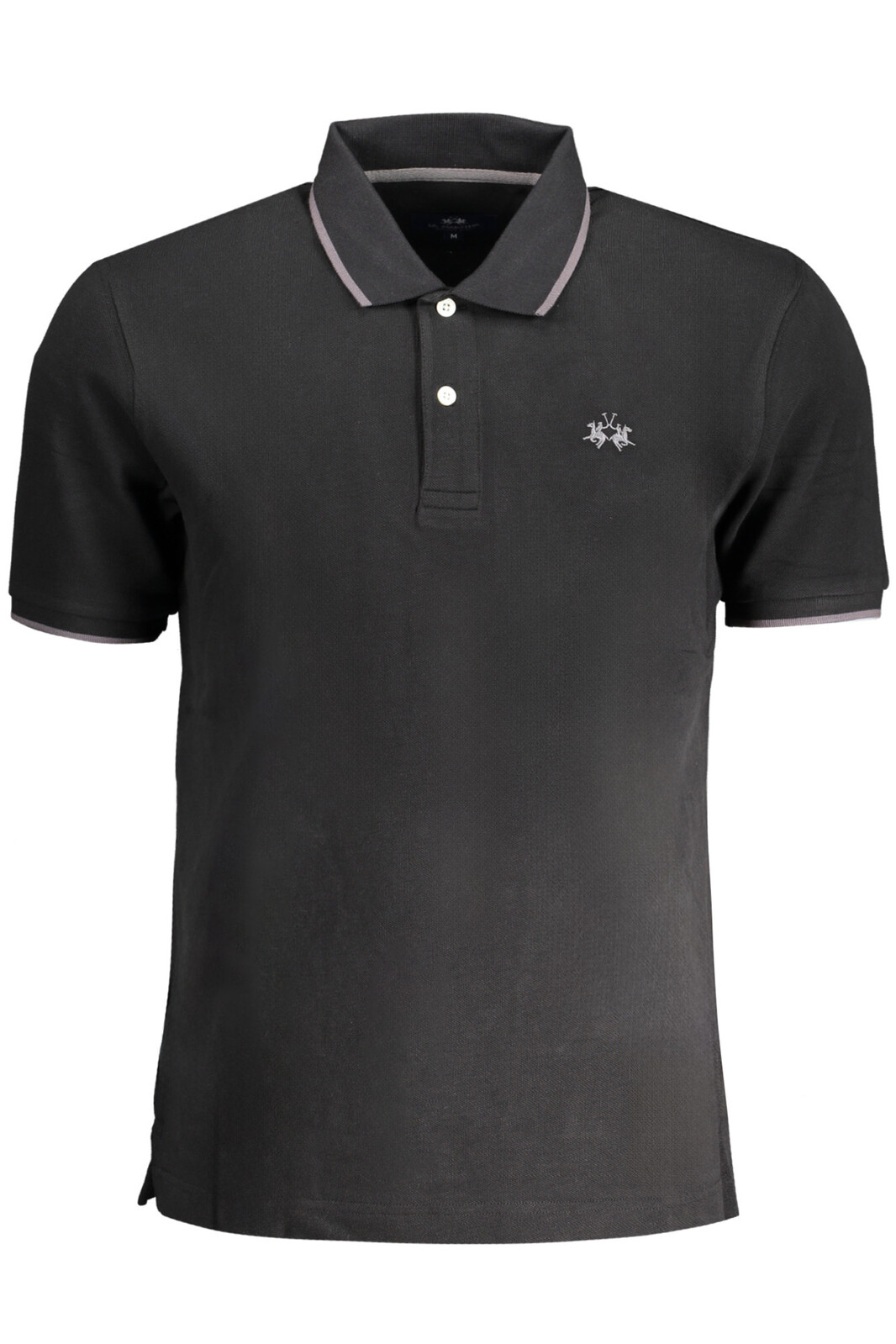 LA MARTINA MEN'S SHORT SLEEVE POLO BLACK