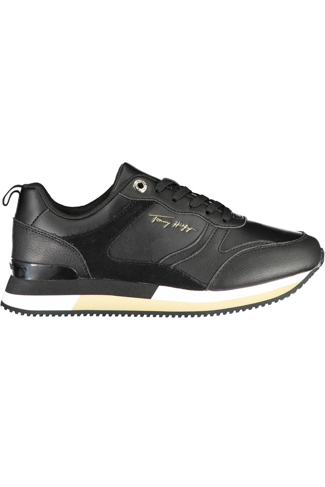 TOMMY HILFIGER BLACK WOMEN'S SPORT SHOES