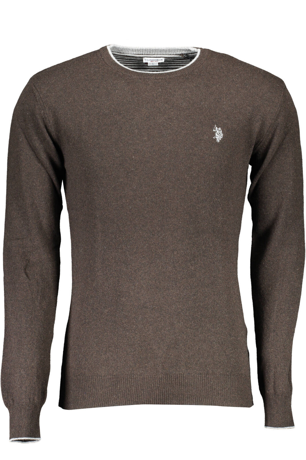 US POLO BROWN MEN'S SWEATER