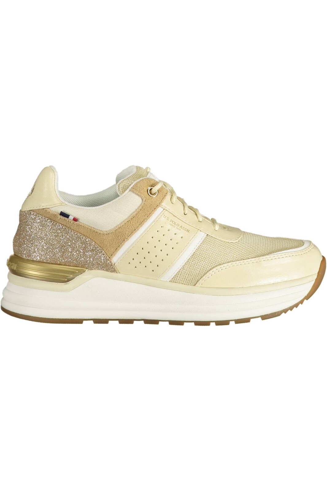 US POLO ASSN. BEIGE WOMEN'S SPORTS SHOES