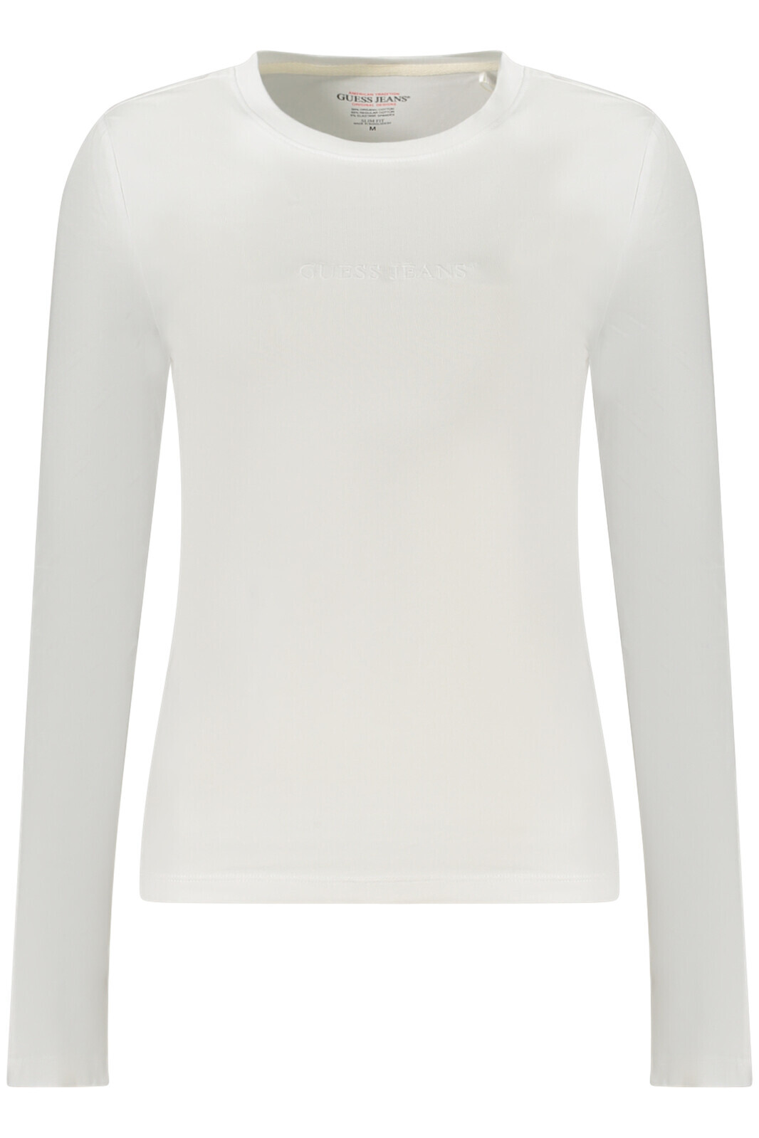 GUESS JEANS LONG SLEEVE T-SHIRT WOMEN WHITE