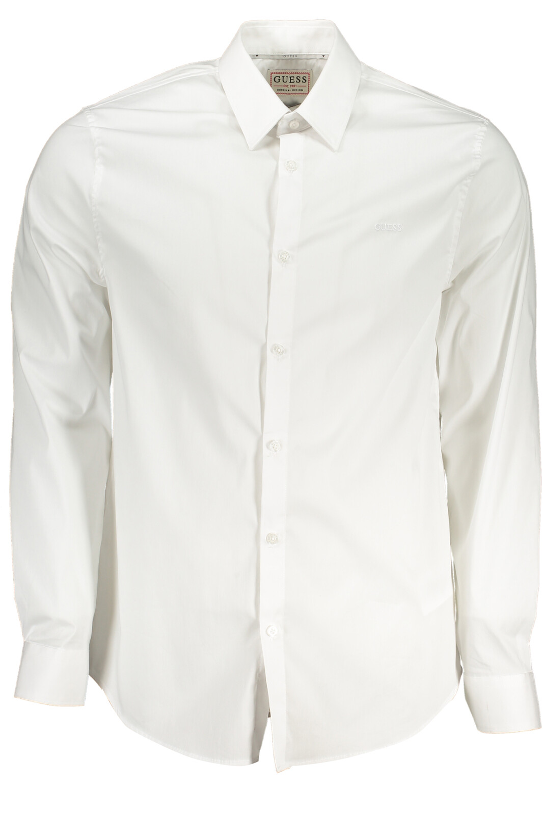 GUESS JEANS MEN'S WHITE LONG SLEEVE SHIRT