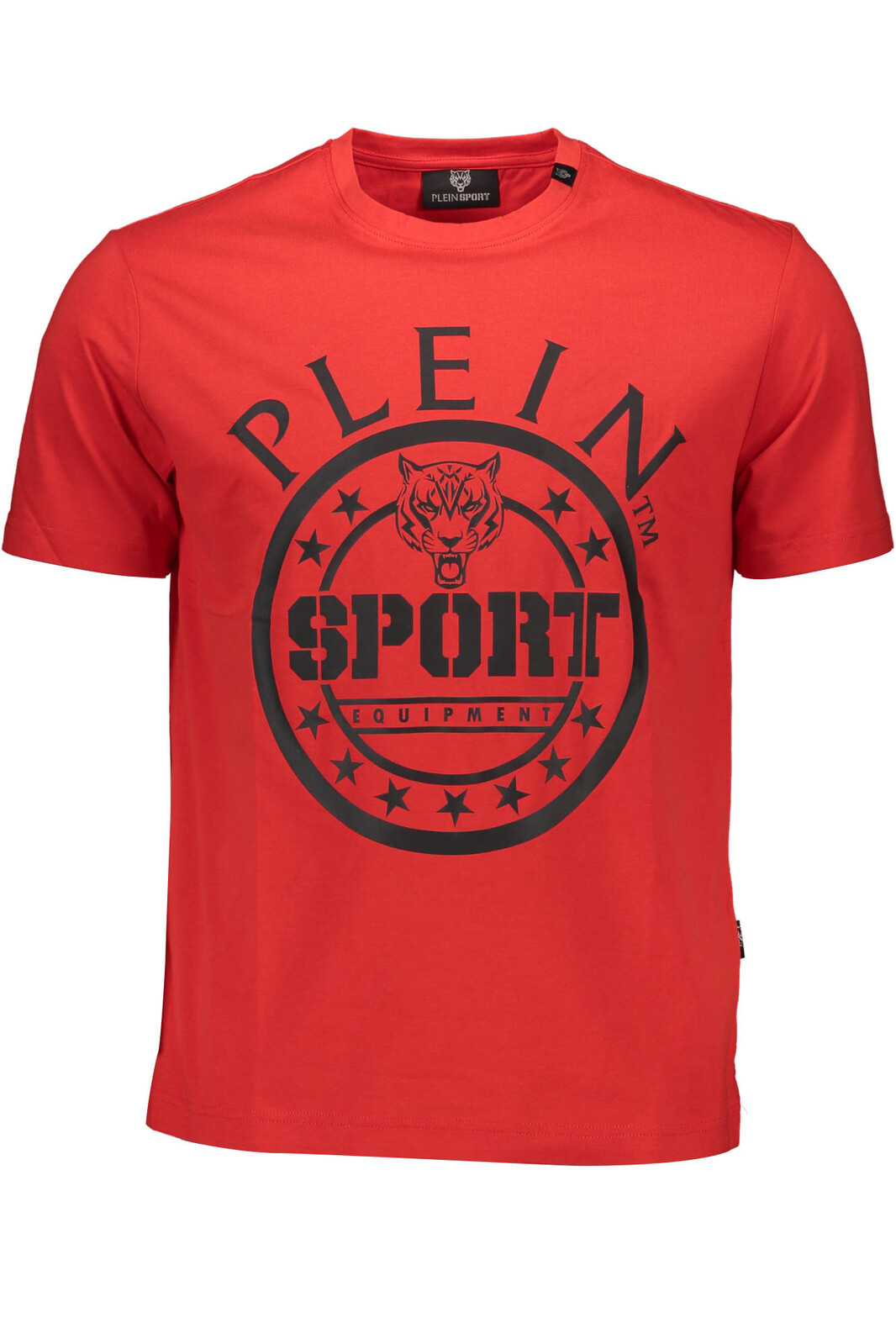 PLEIN SPORT RED MEN'S SHORT SLEEVE T-SHIRT