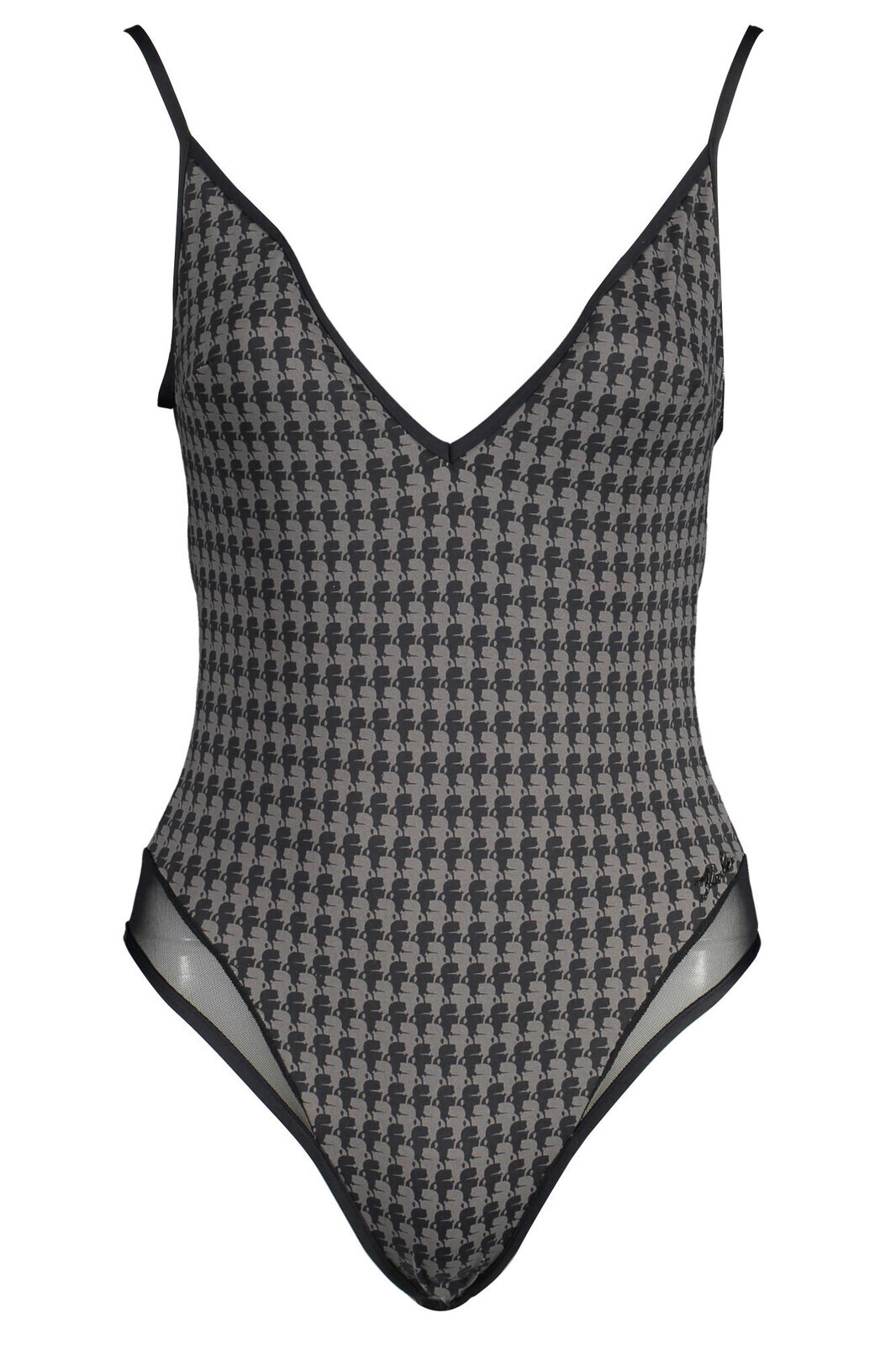 KARL LAGERFELD BEACHWEAR WOMEN'S ONE-PIECE SWIMSUIT BLACK