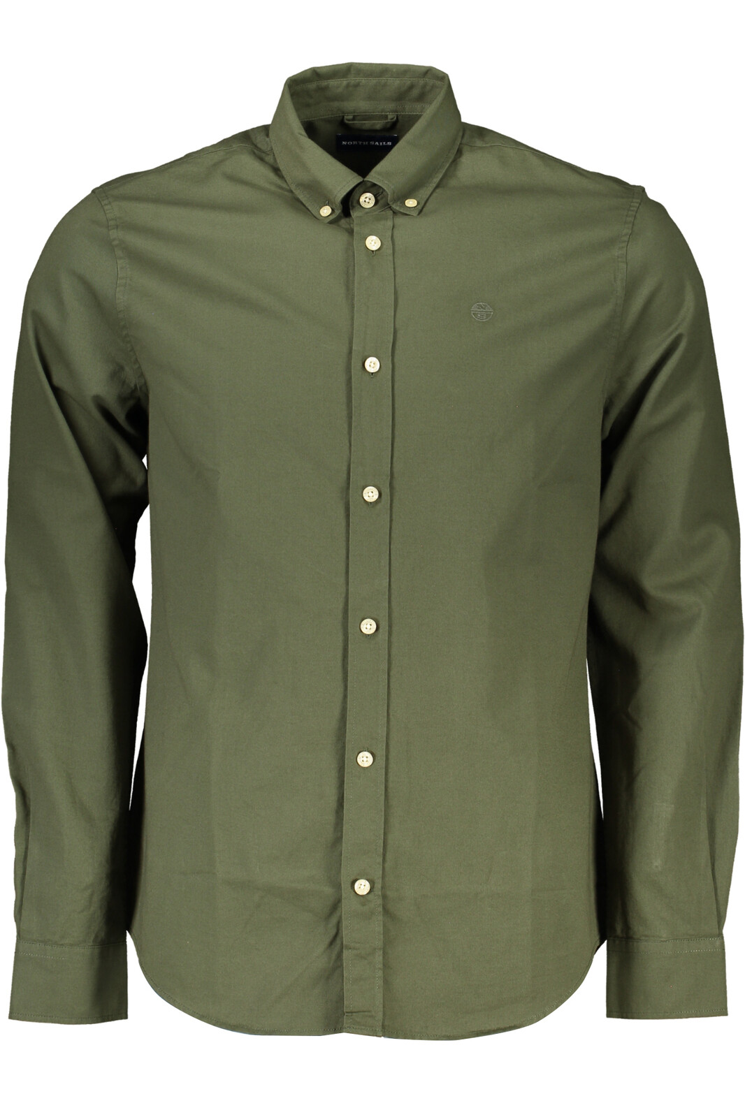 NORTH SAILS GREEN MEN'S LONG SLEEVED SHIRT