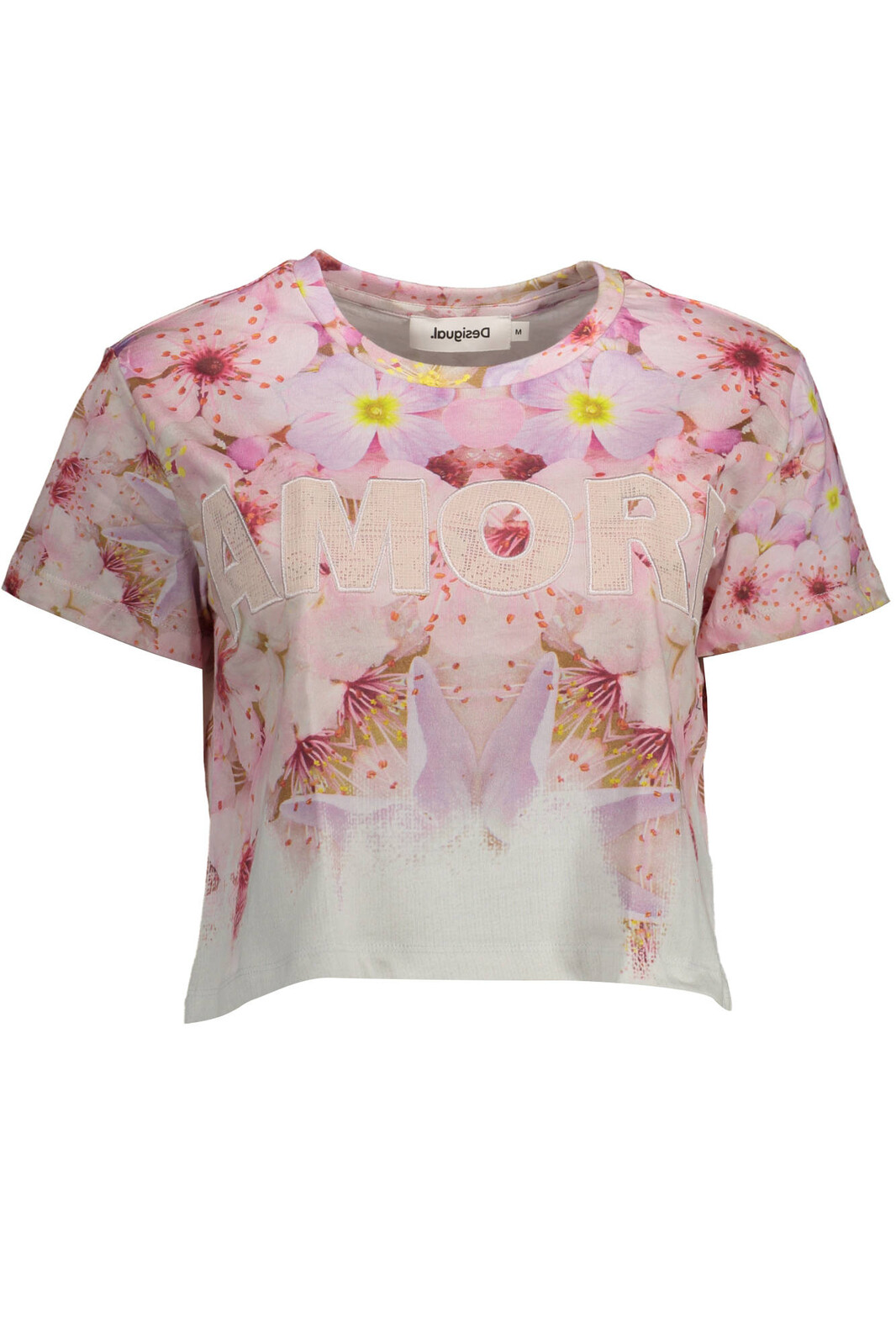 DESIGUAL WOMEN'S SHORT SLEEVE T-SHIRT PINK